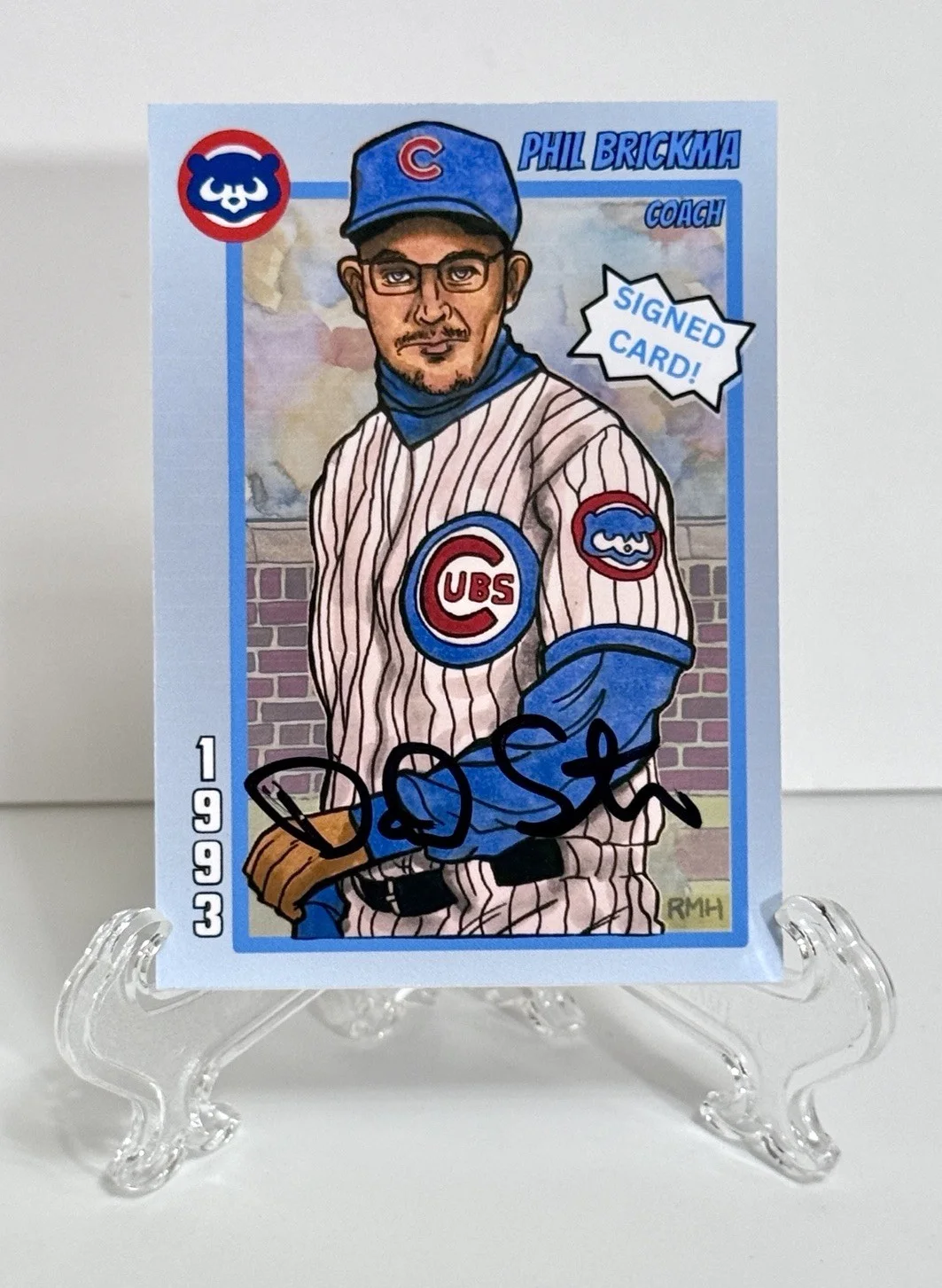 Daniel Stern — Daniel Stern Signed Custom Trading Card W/ Original Art Phil Brickma OfficialPix, изображение 2