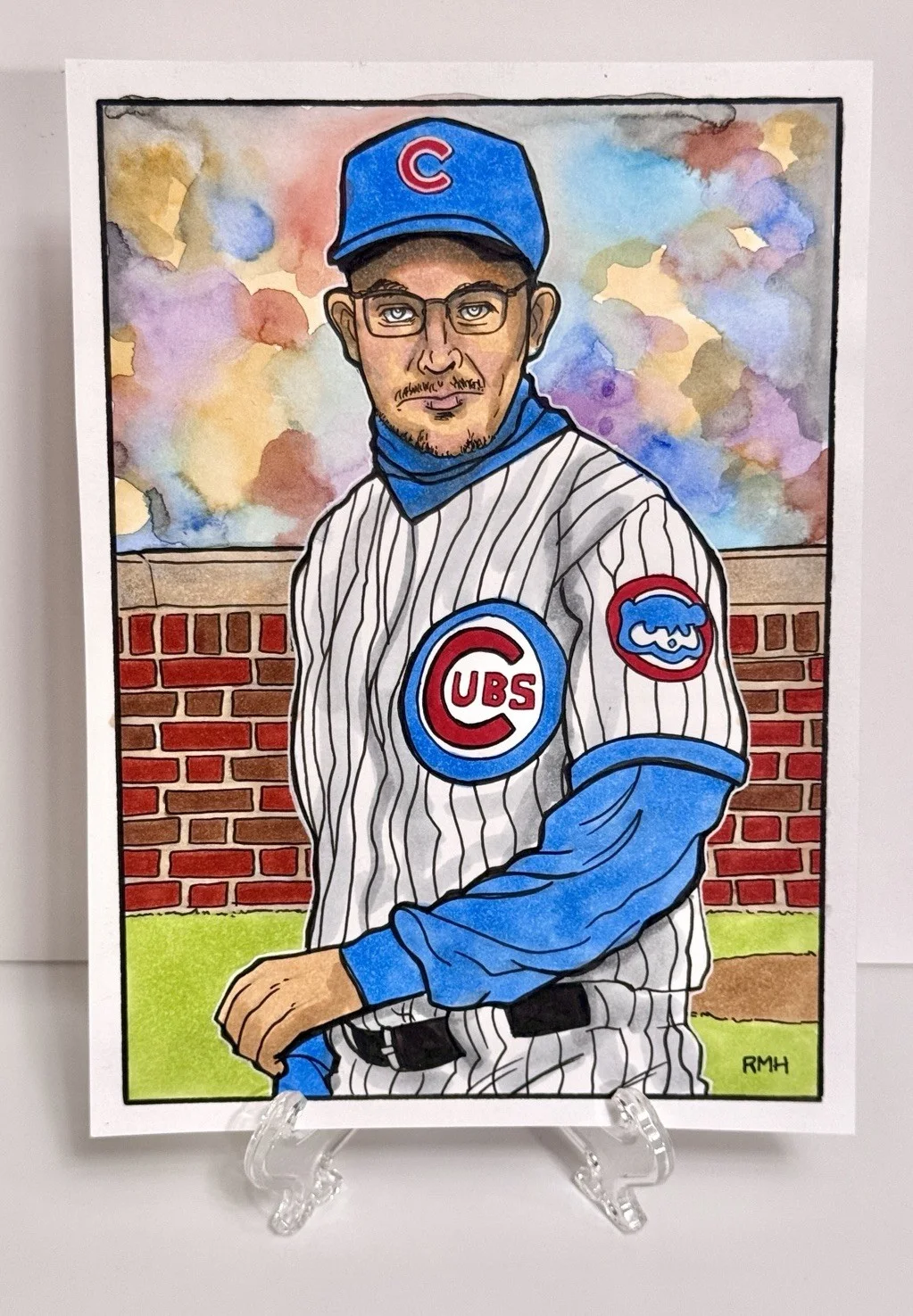 Daniel Stern — Daniel Stern Signed Custom Trading Card W/ Original Art Phil Brickma OfficialPix, изображение 4