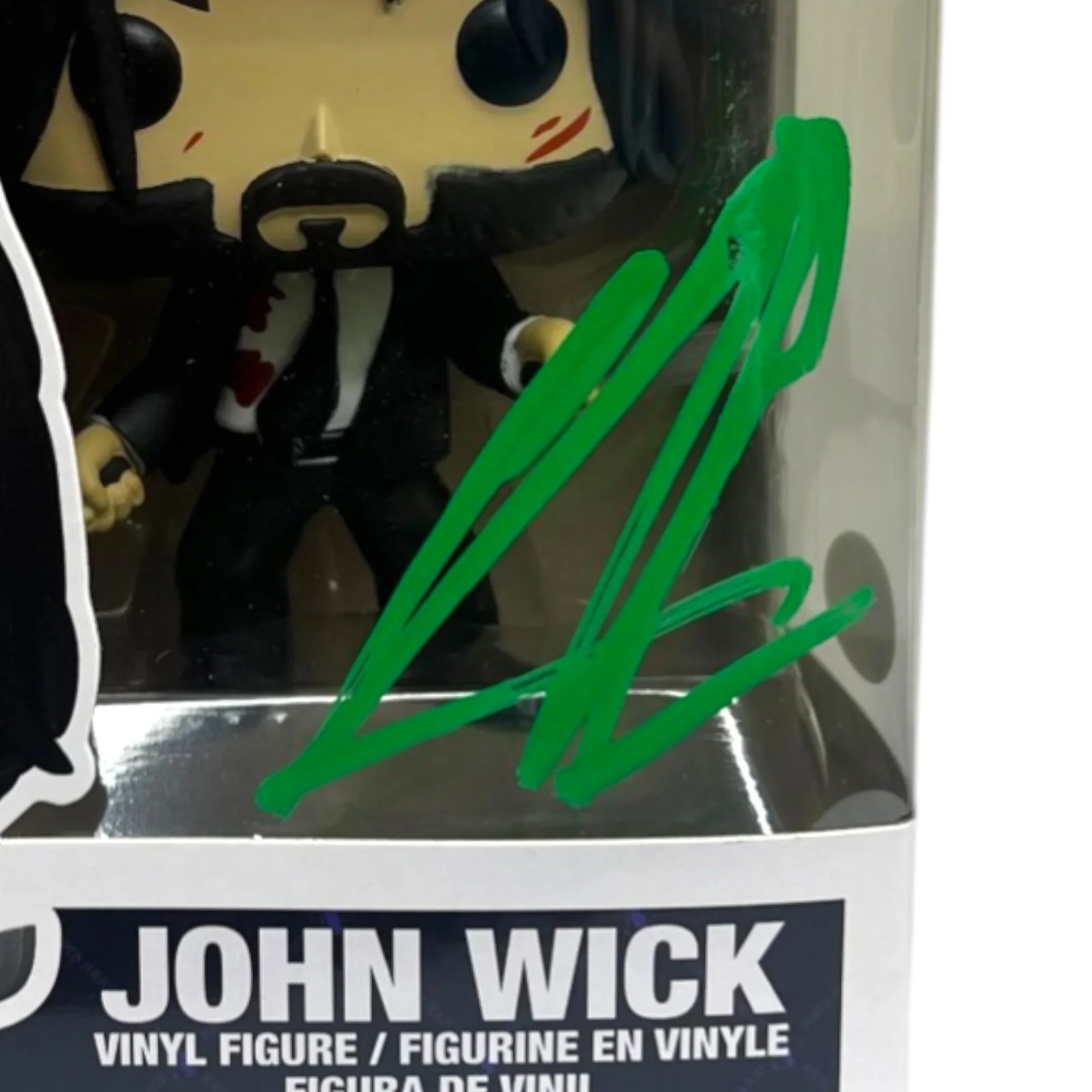 KEANU REEVES — KEANU REEVES SIGNED JOHN WICK FUNKO POP POP! 1763 THE MATRIX NEO JSA COA, изображение 2