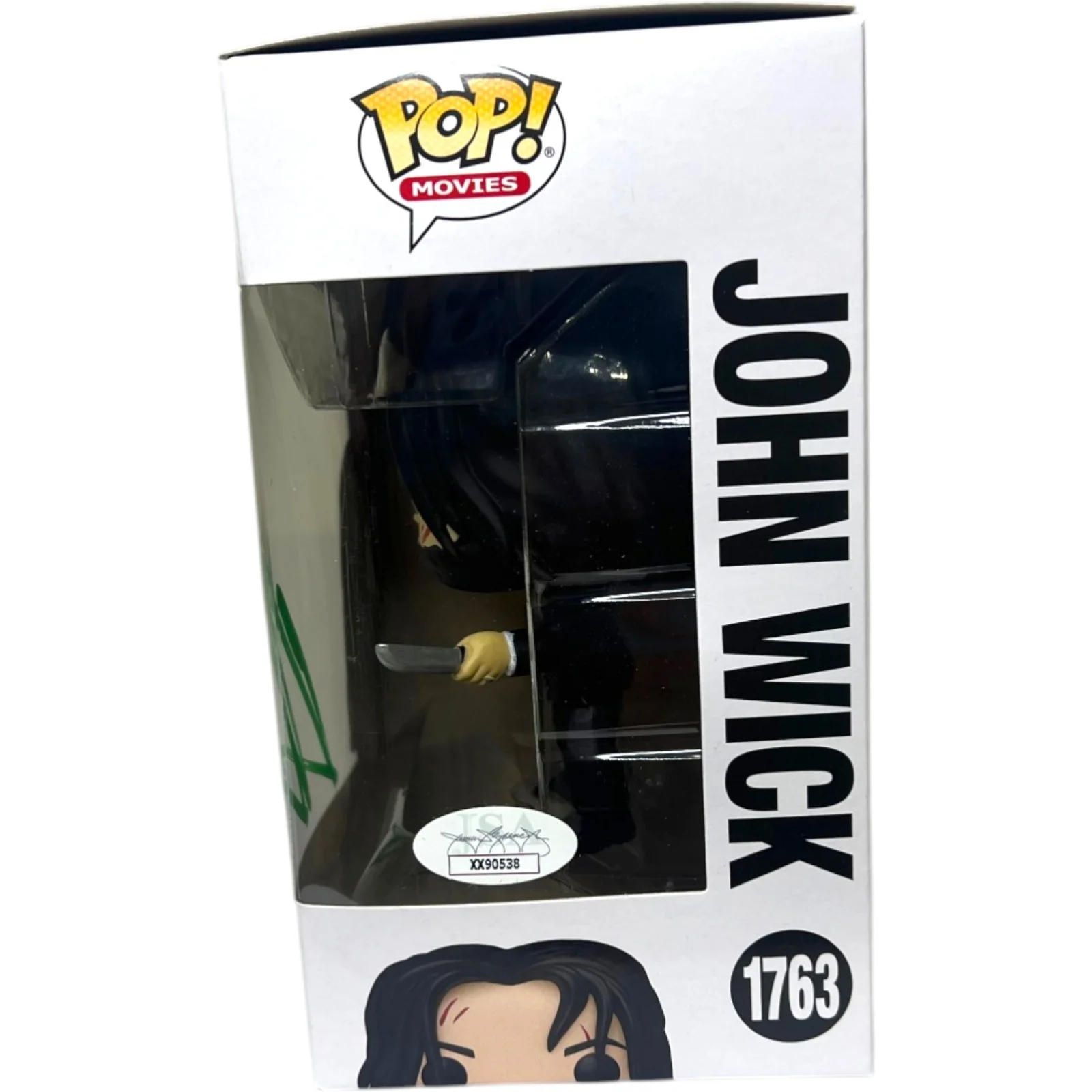 KEANU REEVES — KEANU REEVES SIGNED JOHN WICK FUNKO POP POP! 1763 THE MATRIX NEO JSA COA, изображение 3