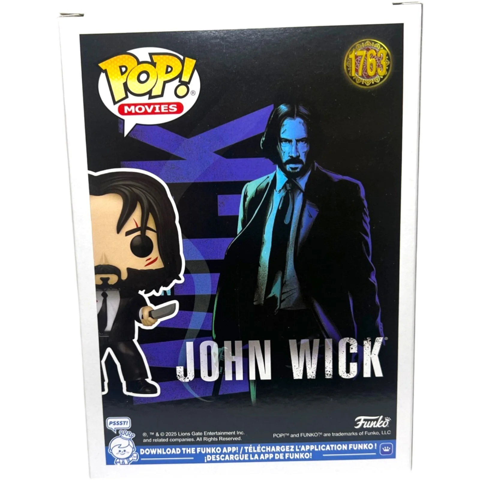 KEANU REEVES — KEANU REEVES SIGNED JOHN WICK FUNKO POP POP! 1763 THE MATRIX NEO JSA COA, изображение 4