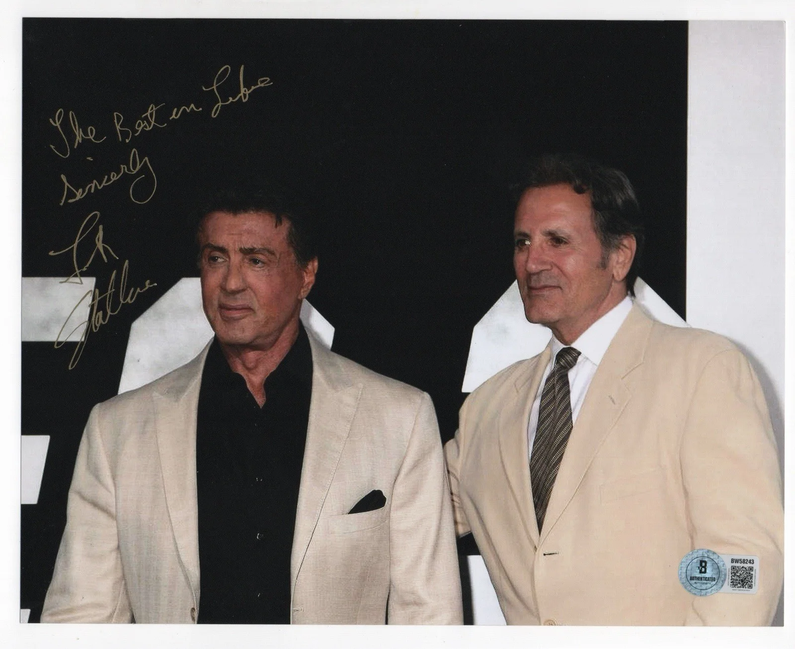 Frank Stallone — Frank Stallone autographed signed 8x10 photo Beckett BAS COA Stayin Alive Rambo