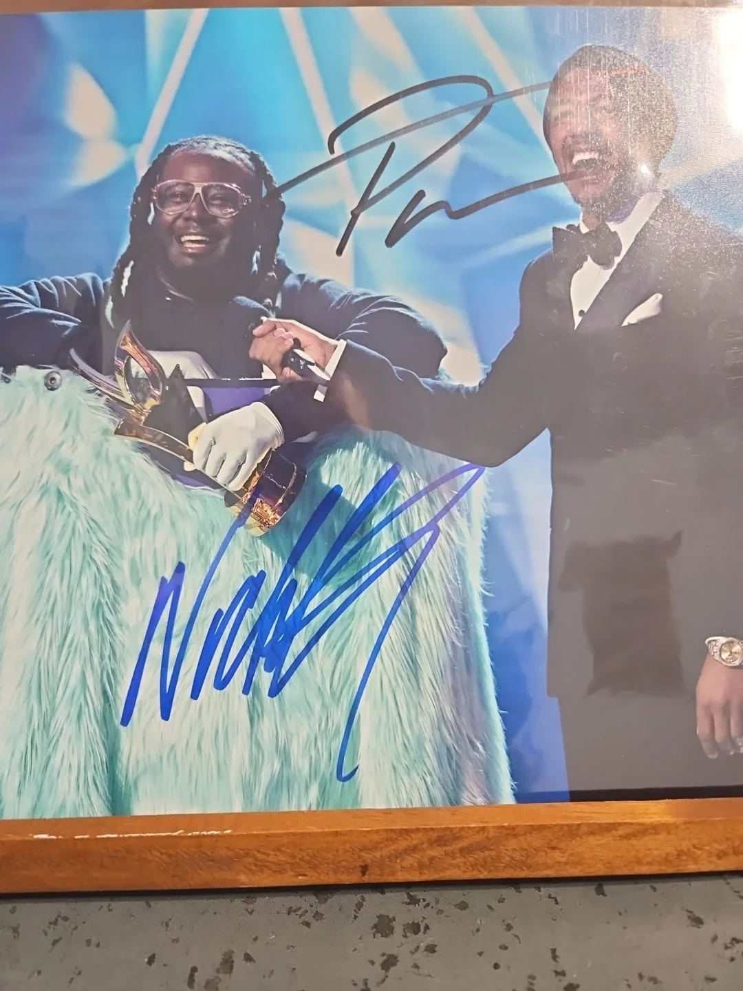 Nick Cannon & T Pain Signed 8x10 Photo COA Masked Singer, изображение 2