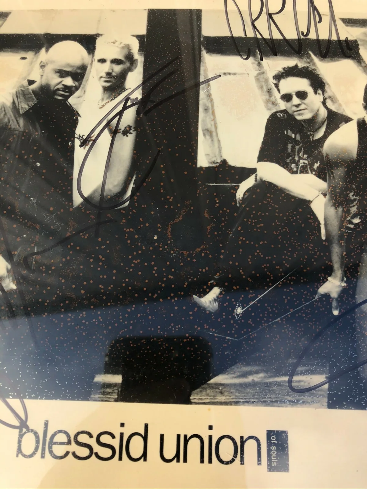 BLESSID UNION OF SOULS AUTOGRAPHED FRAMED PHOTOGRAPH - 10.5"x 8.5", image 4