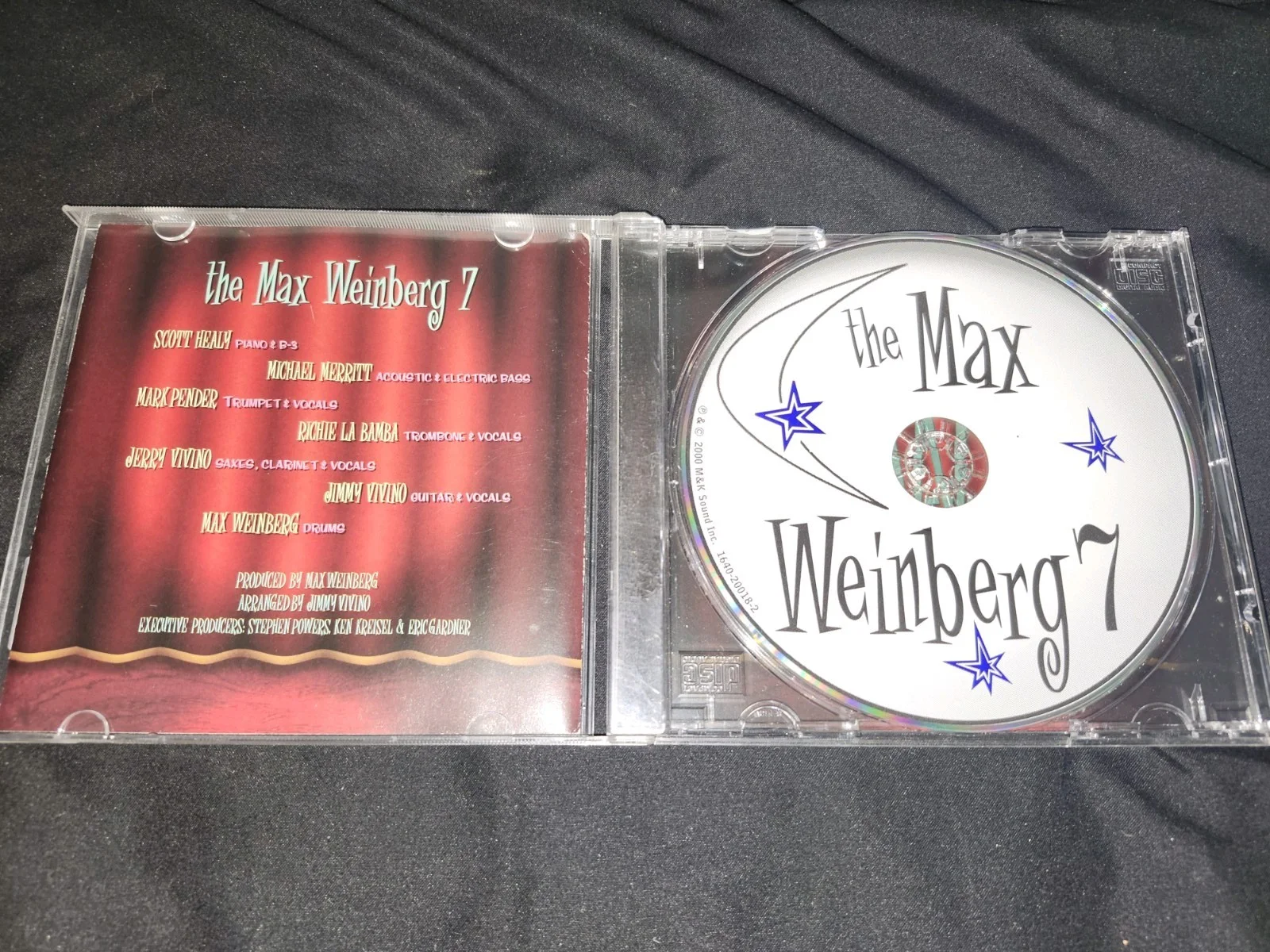 The Max Weinberg 7 Signed CD 2000 Rock Boogie Jump Blues High Energy Swing, image 2