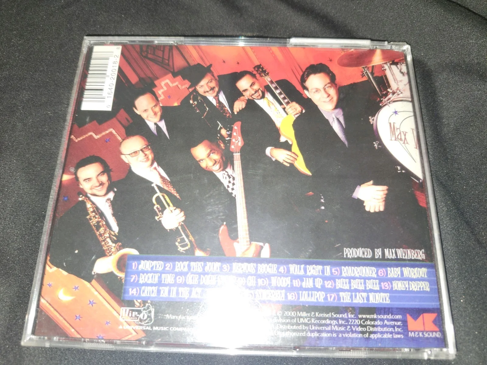 The Max Weinberg 7 Signed CD 2000 Rock Boogie Jump Blues High Energy Swing, image 3