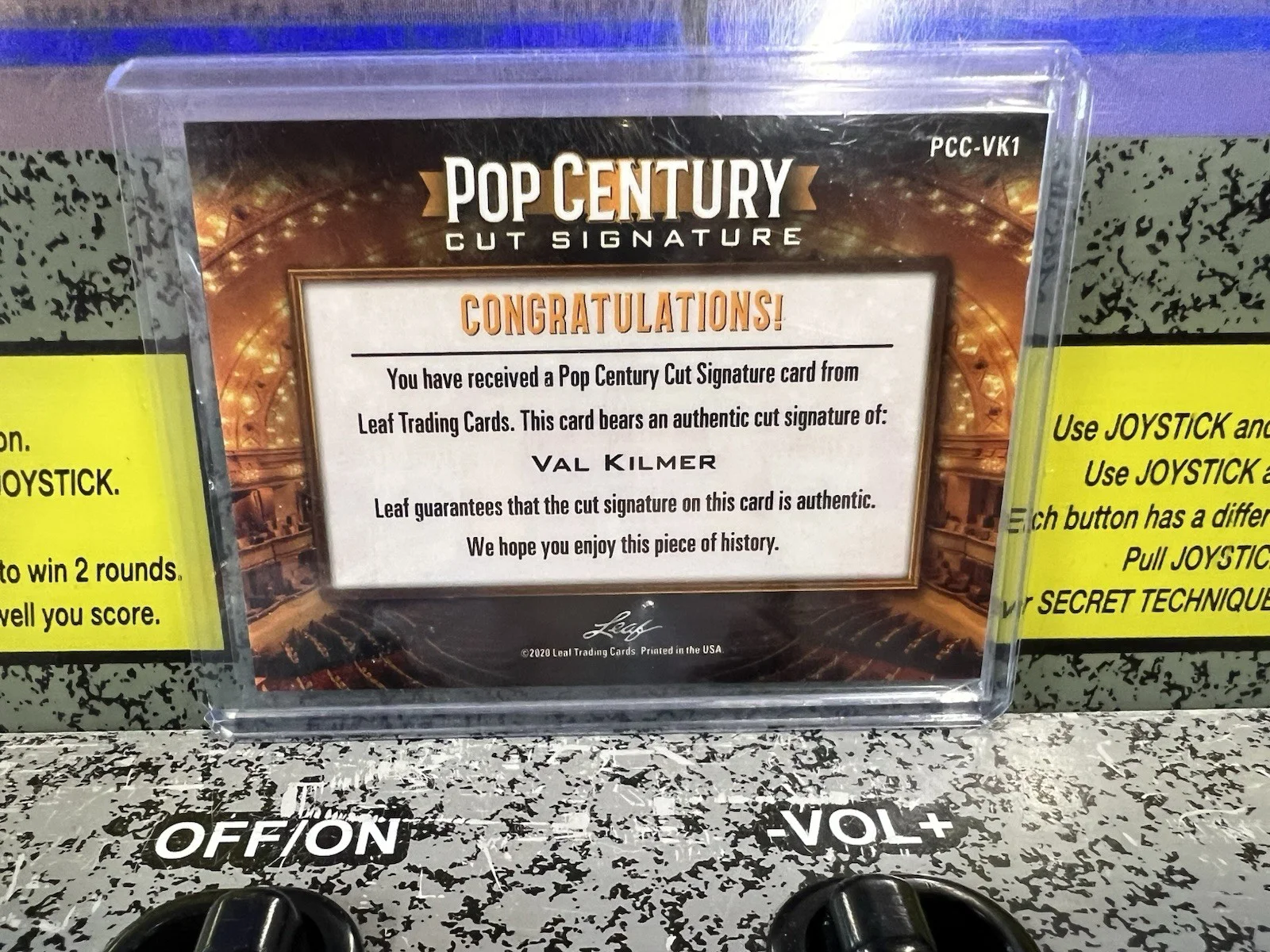 VAL KILMER — 2020 Leaf Pop Century Cut Signatures Val Kilmer Autograph Auto NM-MT, изображение 2