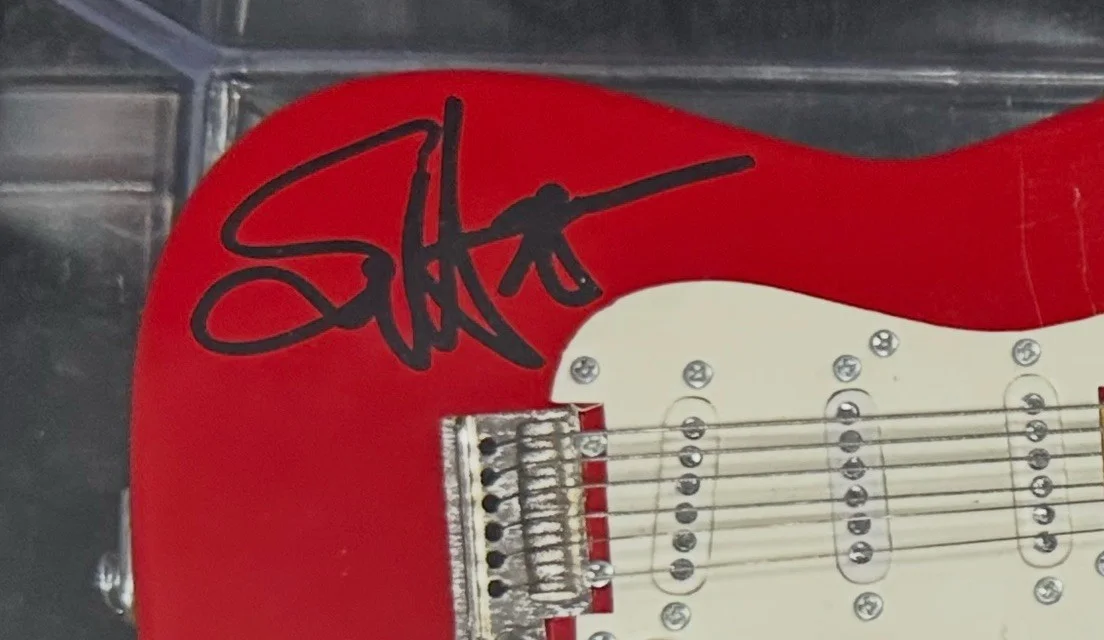 Sammy Hagar Signed Mini Guitar Van Halen Cabo Wabo, image 2