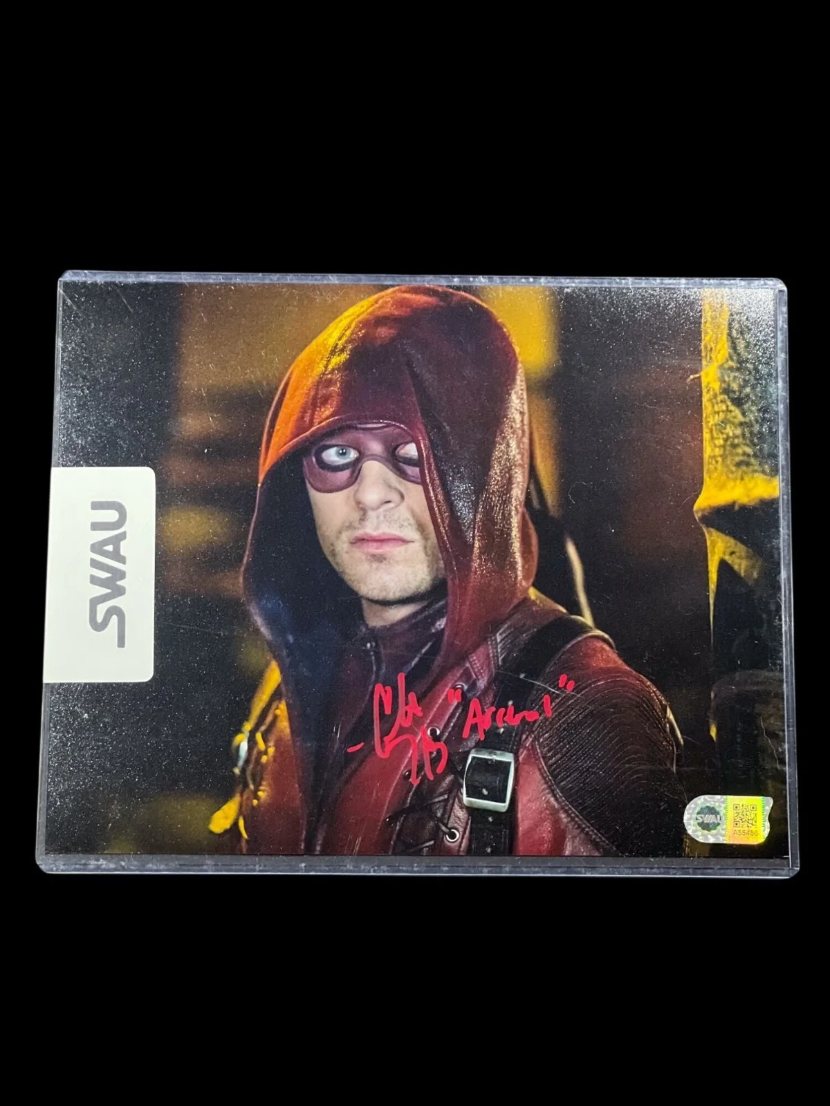 Colton Haynes — Colton Haynes Signed Arsenal Arrow 8x10 Photo Autograph SWAU COA A55486