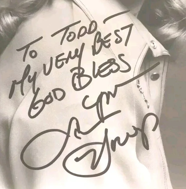 Susan Howard — Susan Howard Signed 8x10 Photo Autograph To Todd Dallas TV Actress, изображение 4
