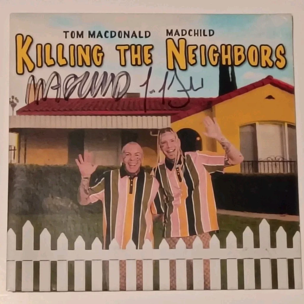 Tom MacDonald & Madchild Killing The Neighbors Signed CD / Rare Studio Framed!, image 2
