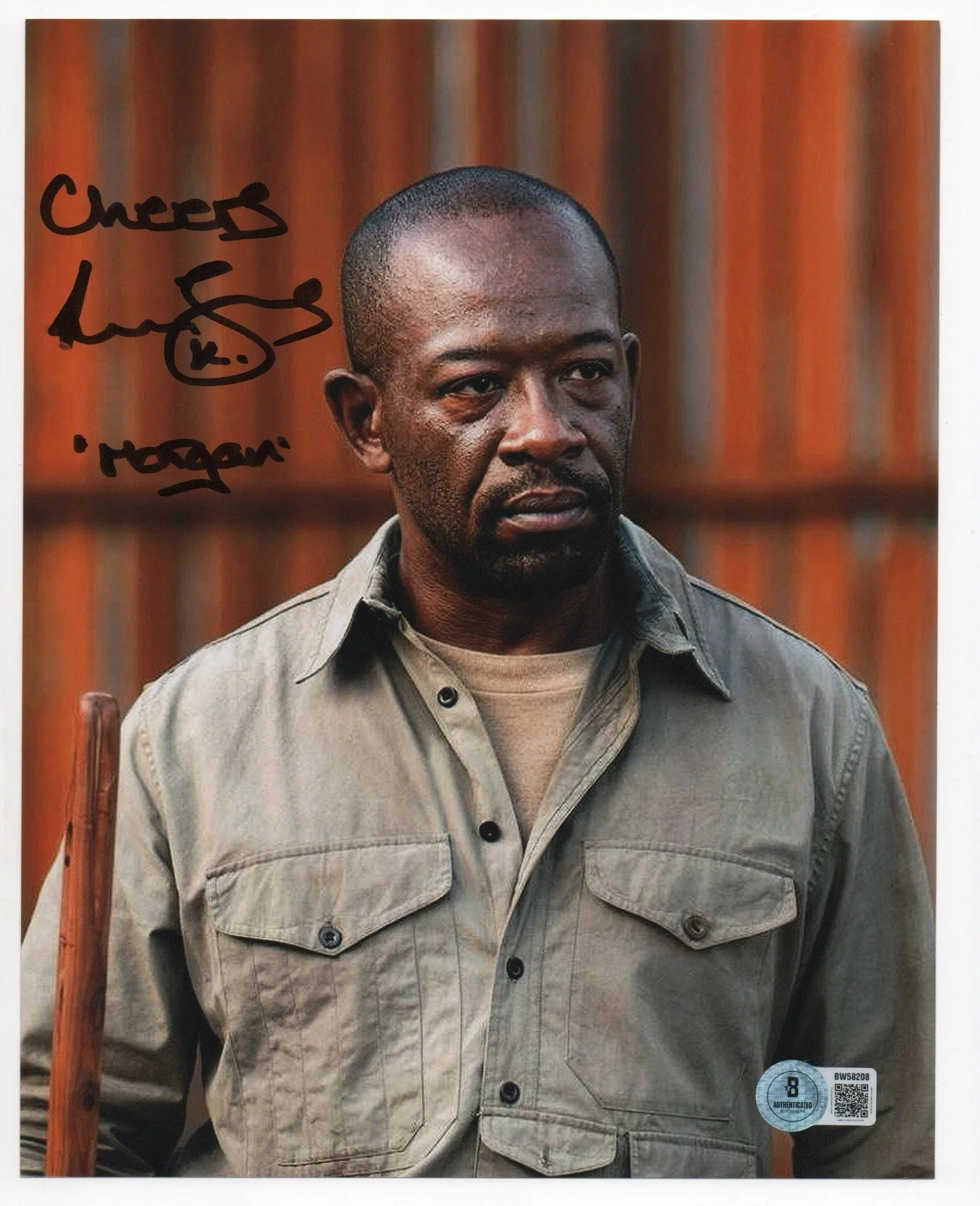 Lennie James — Lennie James autographed signed 8x10 photo Beckett BAS COA Walking Dead Morgan