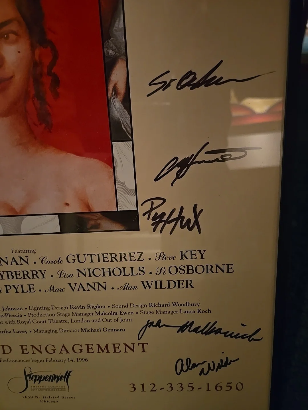 John Malkovich Autograph Steppenwolf Theatre The Libertine Signed, изображение 3