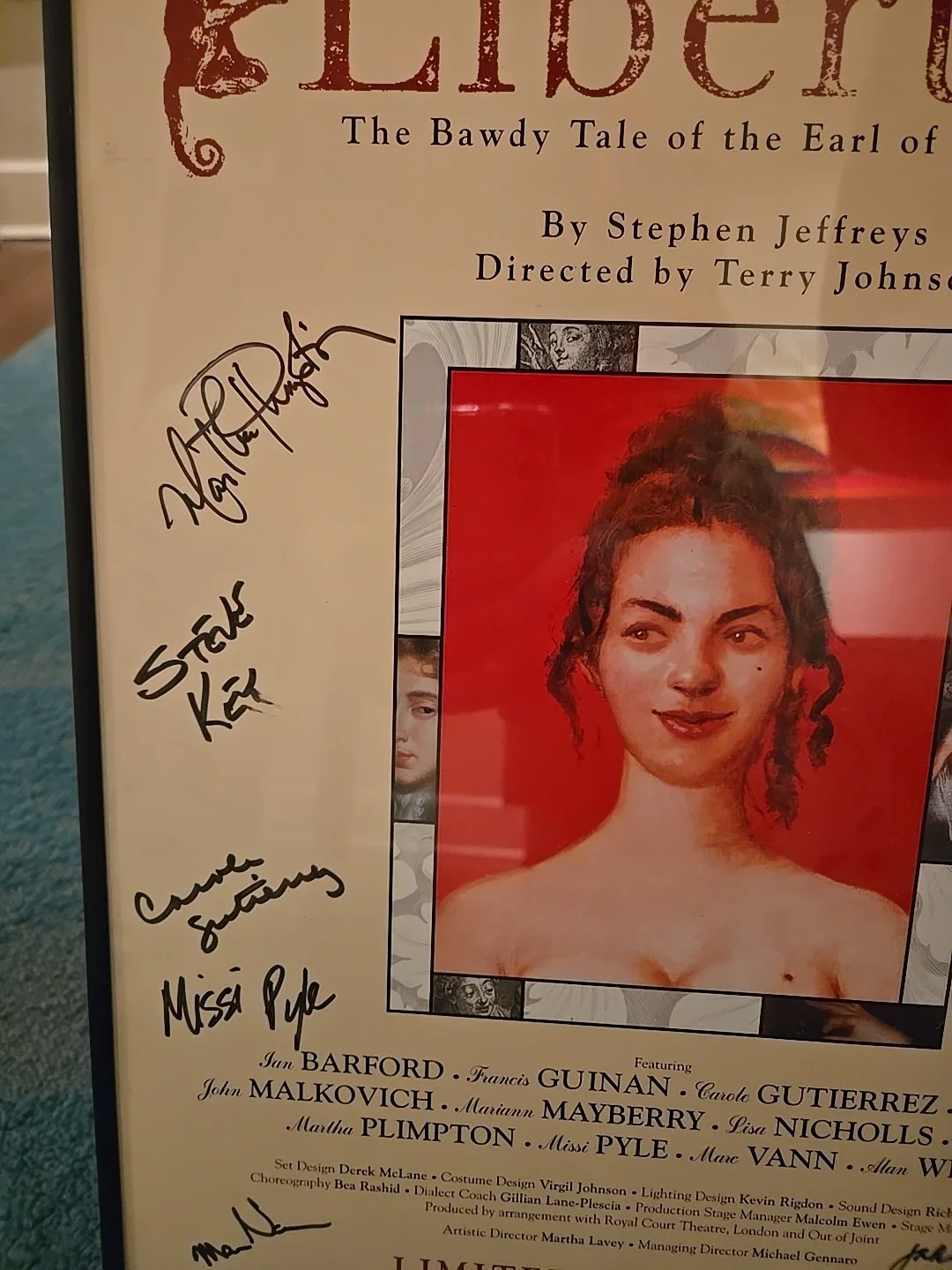 John Malkovich Autograph Steppenwolf Theatre The Libertine Signed, изображение 4