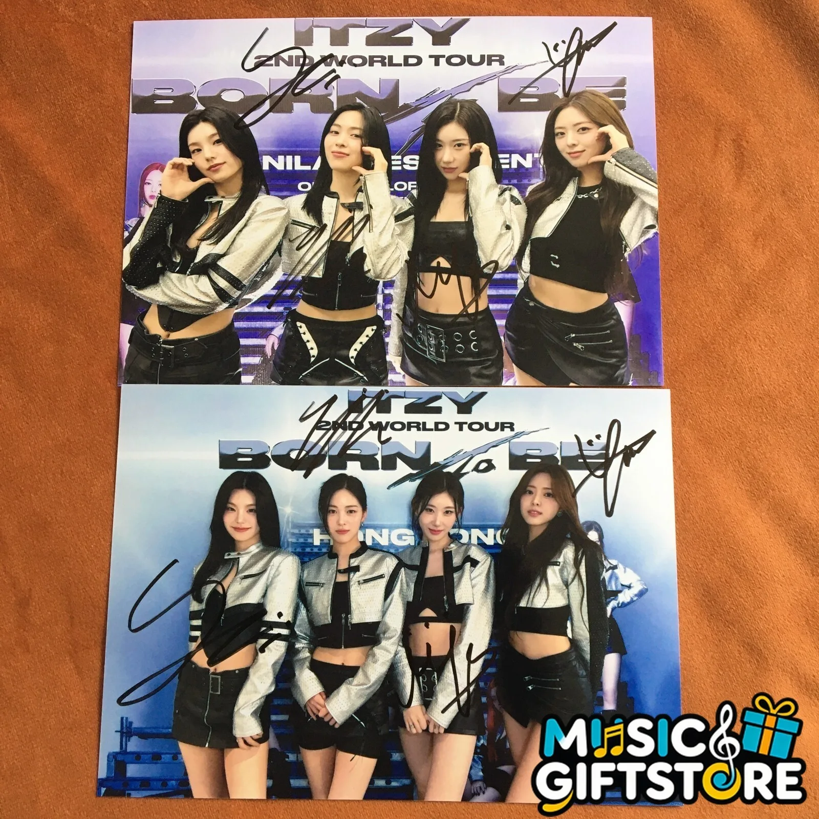 ITZY Autographed Signed GROUP Photo 4*6 K-POP COLLECTION Limited 2024B #MUGS, изображение 2
