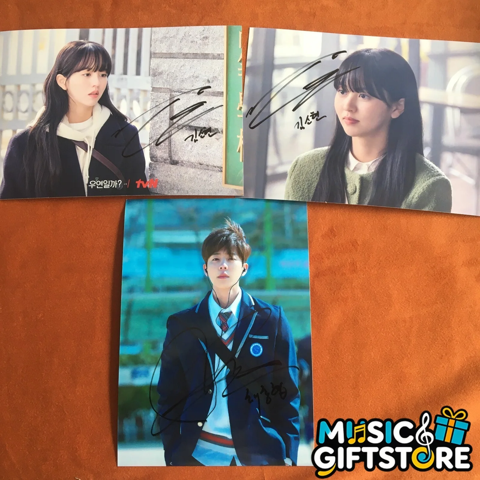 Serendipity's Embrace Kim So Hyun Chae Jong Hyeop Autographed Signed Photo C #MU, изображение 2