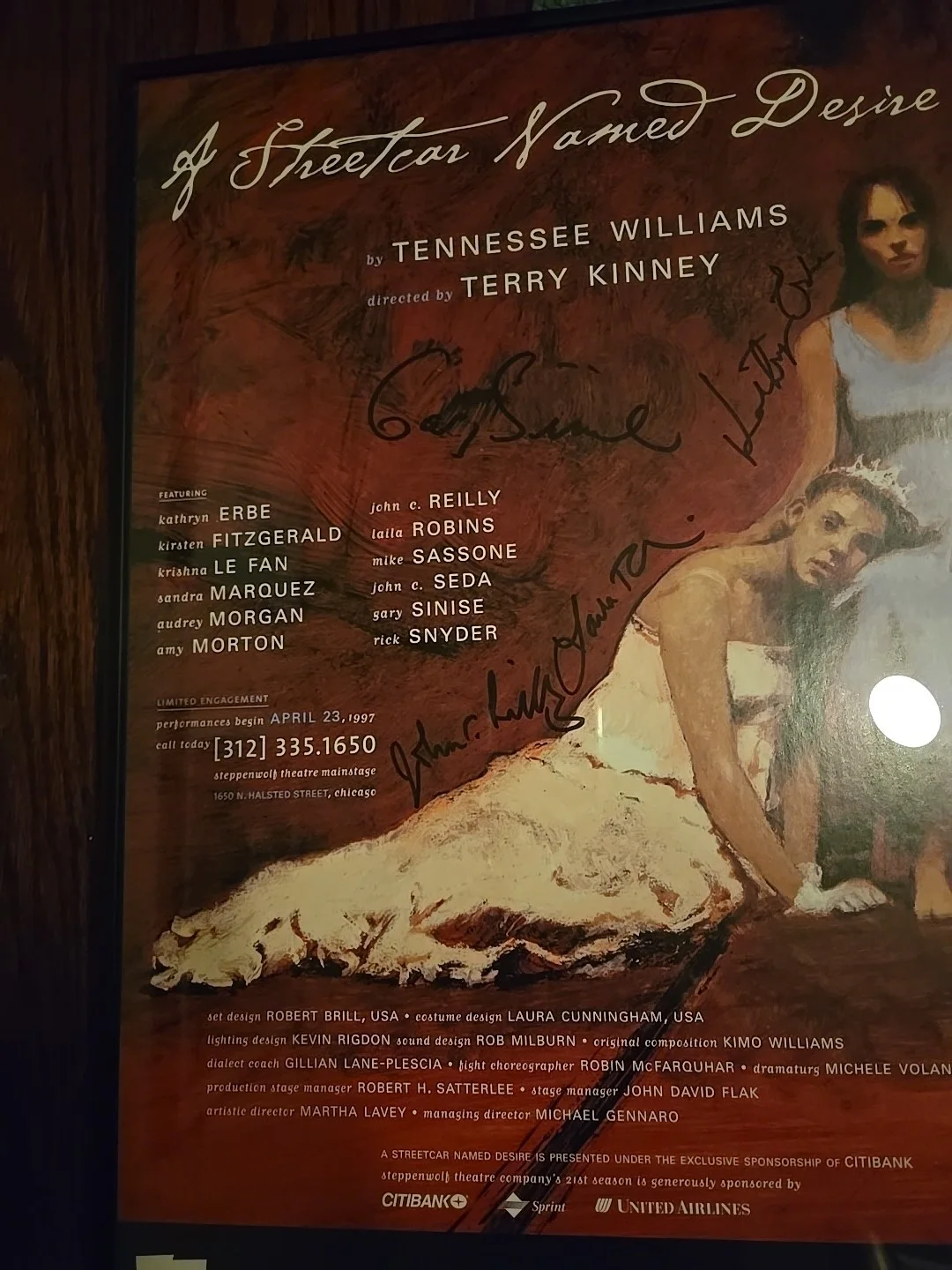Gary Sinise Autograph Steppenwolf Theatre A Streetcar Named Desire, image 3