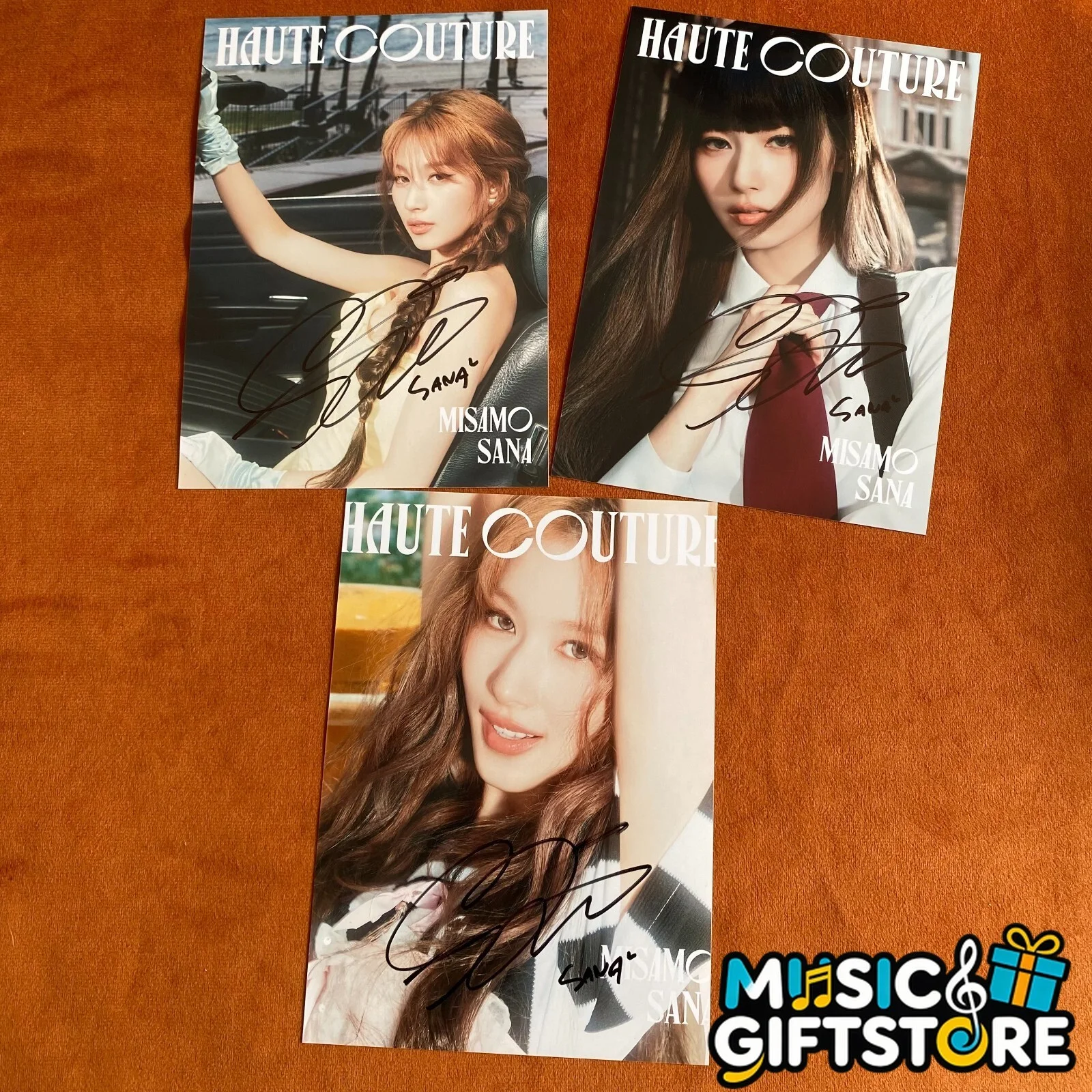 TWICE SANA Autographed Signed Photo HAUTE COUTURE 4*6 K-POP Collection 2024 #MUG, image 2