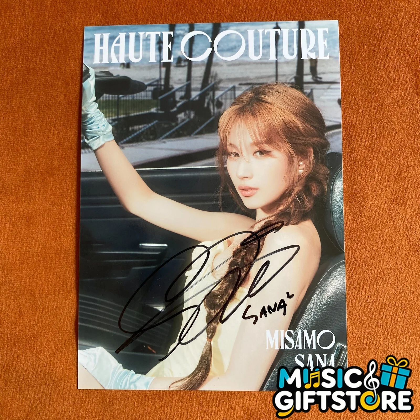 TWICE SANA Autographed Signed Photo HAUTE COUTURE 4*6 K-POP Collection 2024 #MUG, image 3