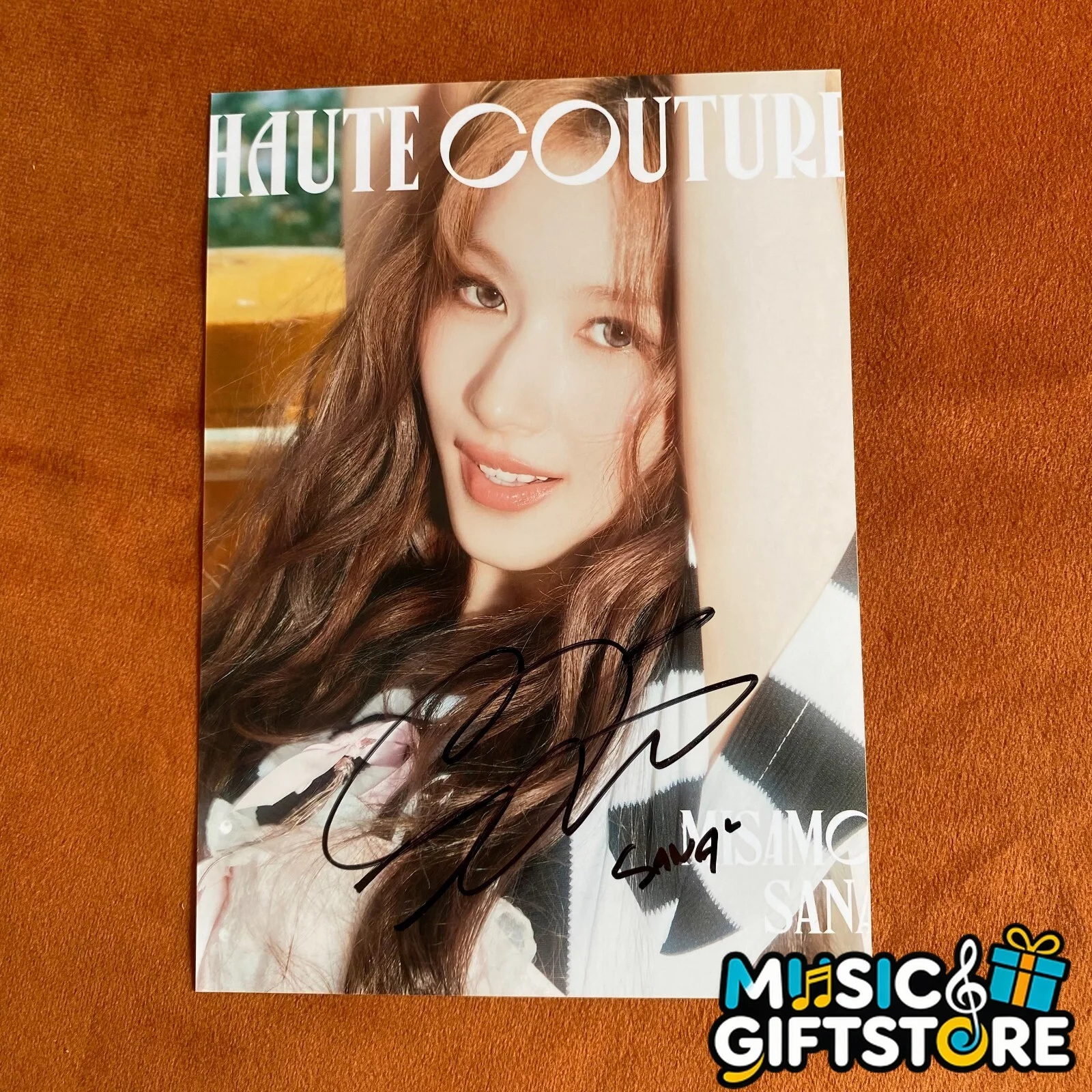 TWICE SANA Autographed Signed Photo HAUTE COUTURE 4*6 K-POP Collection 2024 #MUG, image 4