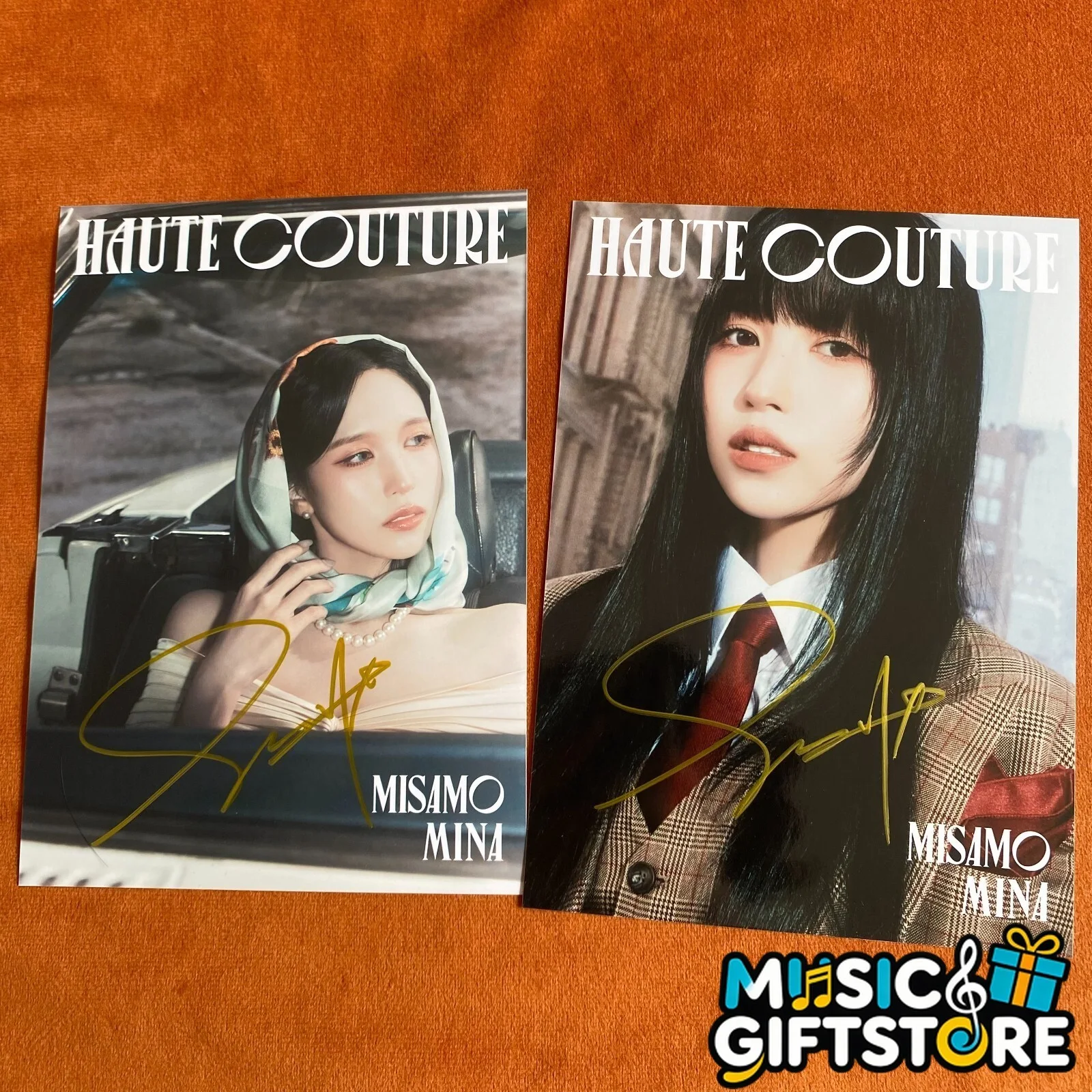 TWICE MINA Autographed Signed Photo HAUTE COUTURE 4*6 K-POP Collection 2024 #MUG, image 2