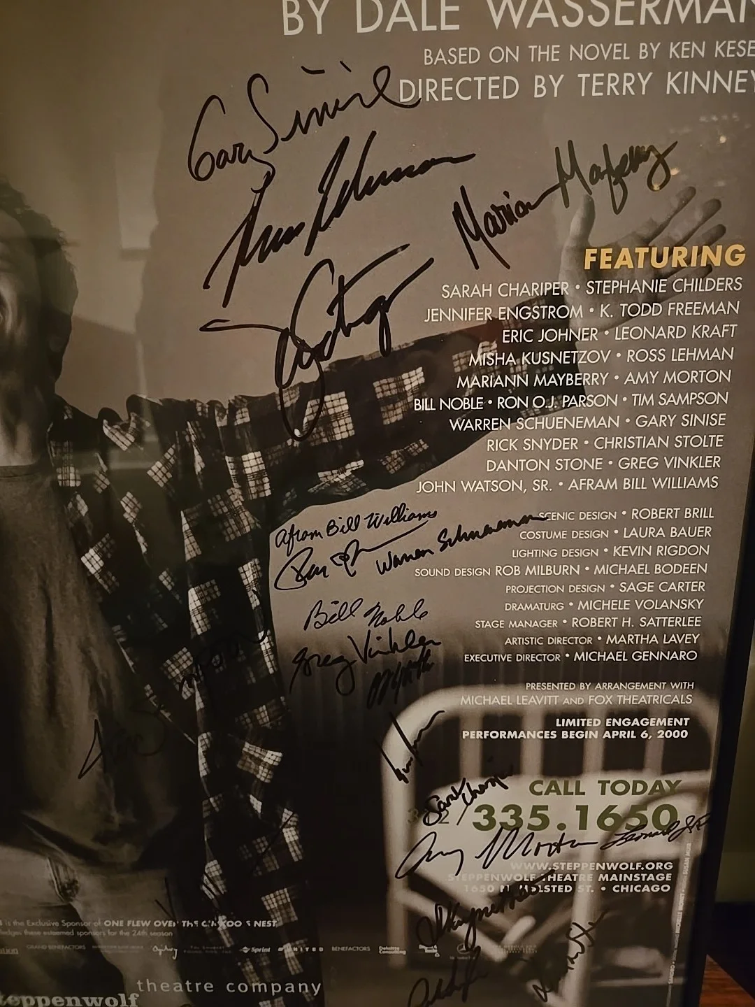 Gary Sinise Autograph Steppenwolf Theatre ONE FLEW OVER THE CUCKOO'S NEST, изображение 2