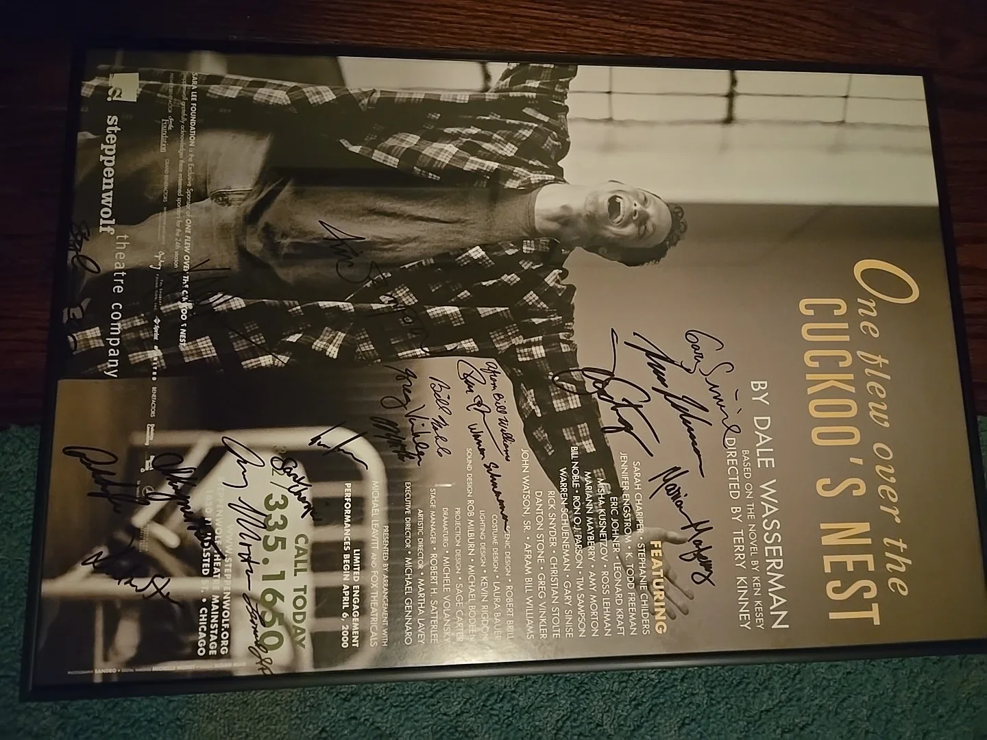 Gary Sinise Autograph Steppenwolf Theatre ONE FLEW OVER THE CUCKOO'S NEST, изображение 4