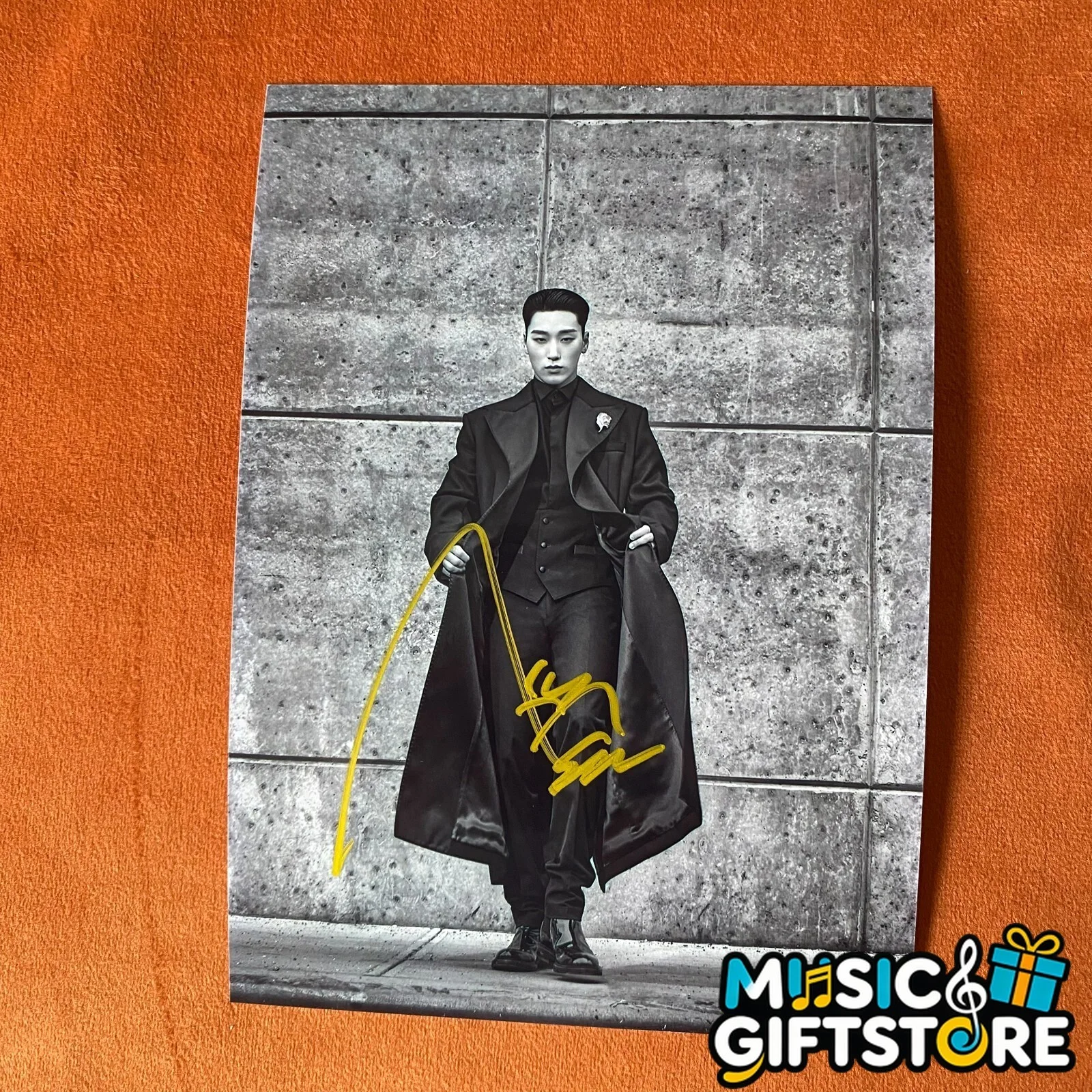 ATEEZ ateez SAN Autographed Signed Photo 4*6 K-POP Collection Gifts 2024D #MUGS, image 4