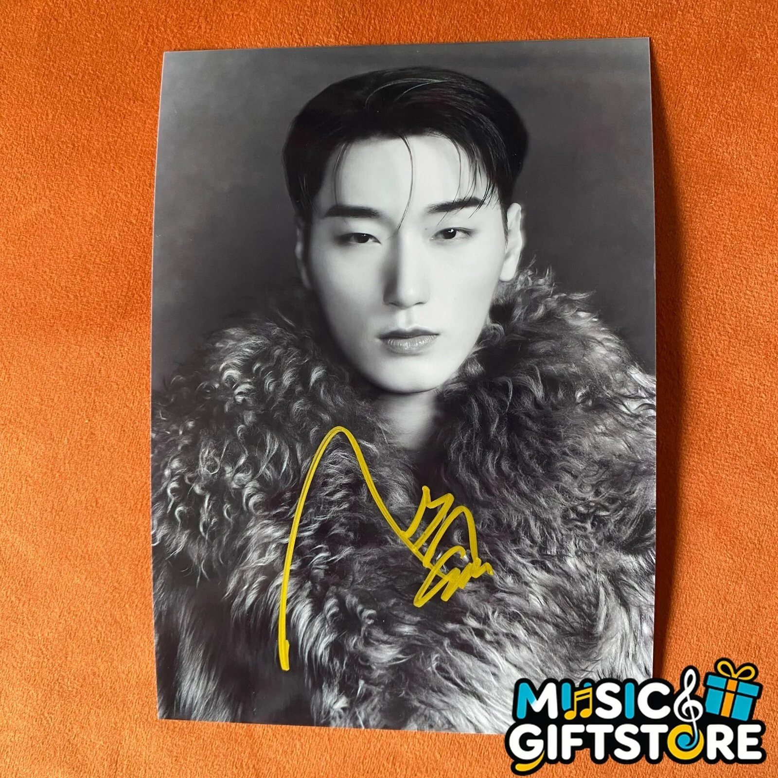 ATEEZ ateez SAN Autographed Signed Photo 4*6 K-POP Collection Gifts 2024D #MUGS, image 5
