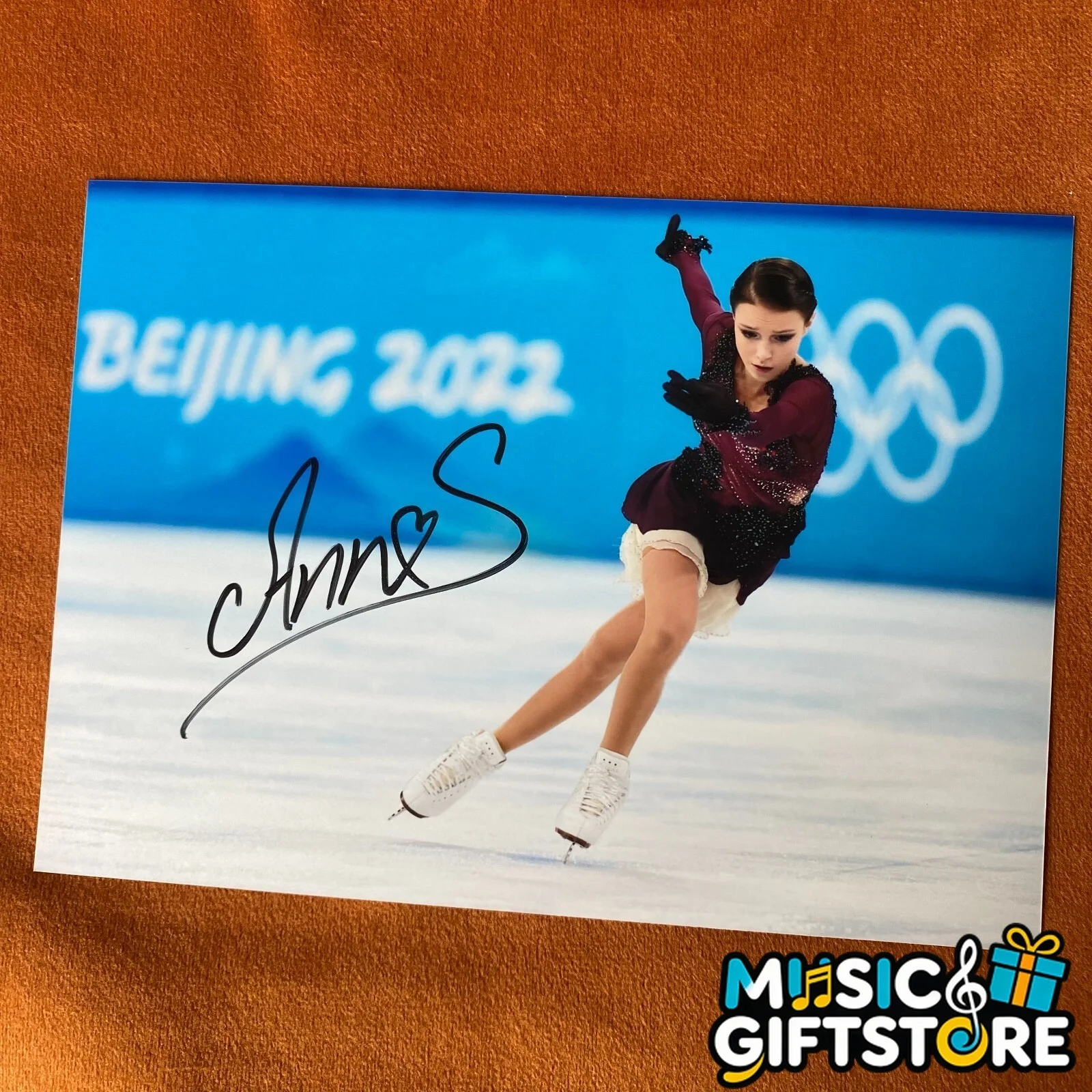 Anna Shcherbakova Ania Autographed Signed Photo Autographs figure skating 2024A, image 3