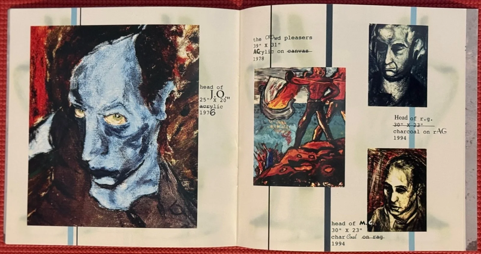 Signed DAVID BOWIE autographed 1st Art Exhibition ART BROCHURE 1995 AFRO PAGEN, image 4