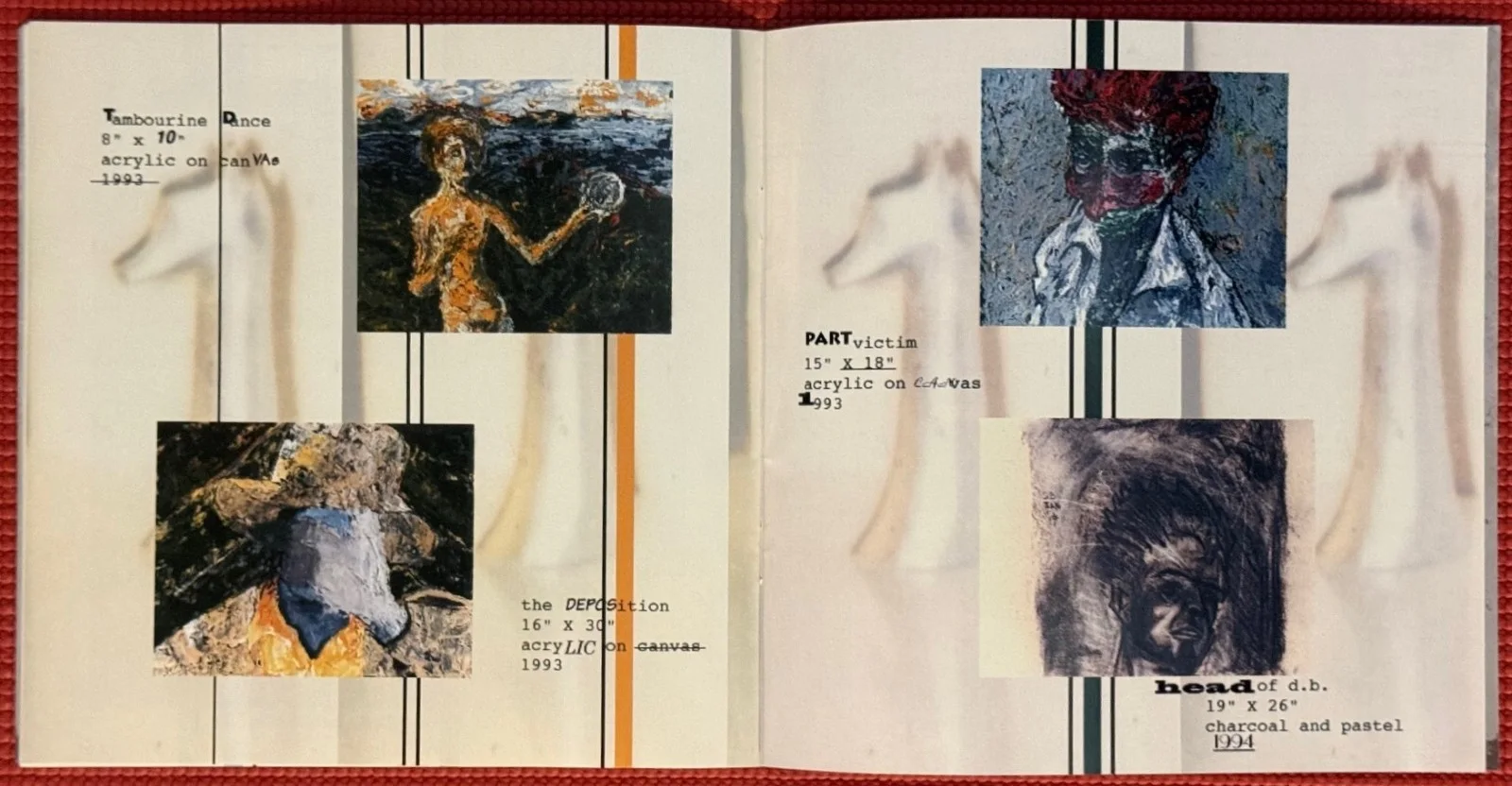Signed DAVID BOWIE autographed 1st Art Exhibition ART BROCHURE 1995 AFRO PAGEN, image 5
