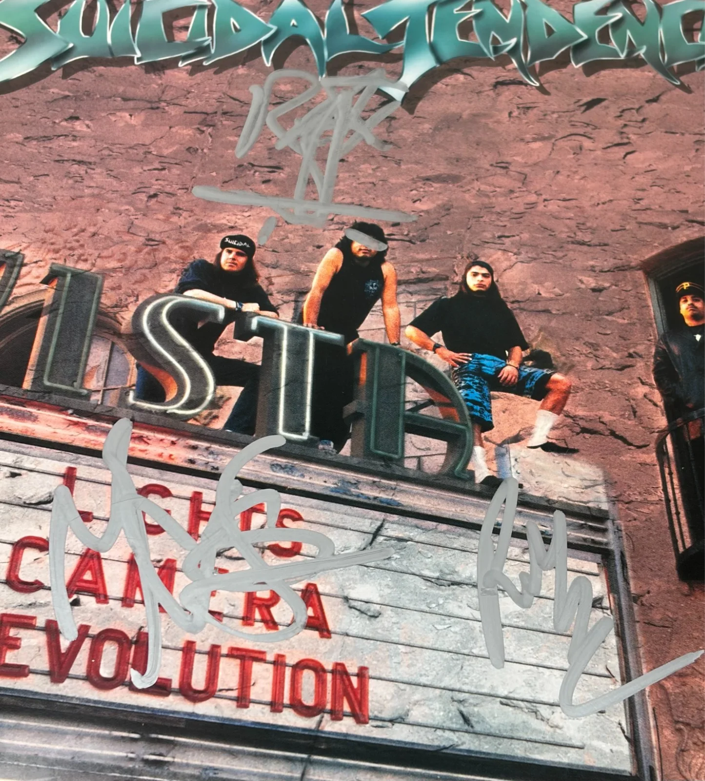 Suicidal Tendencies signed Lights Camera Revolution Album JSA COA, image 2
