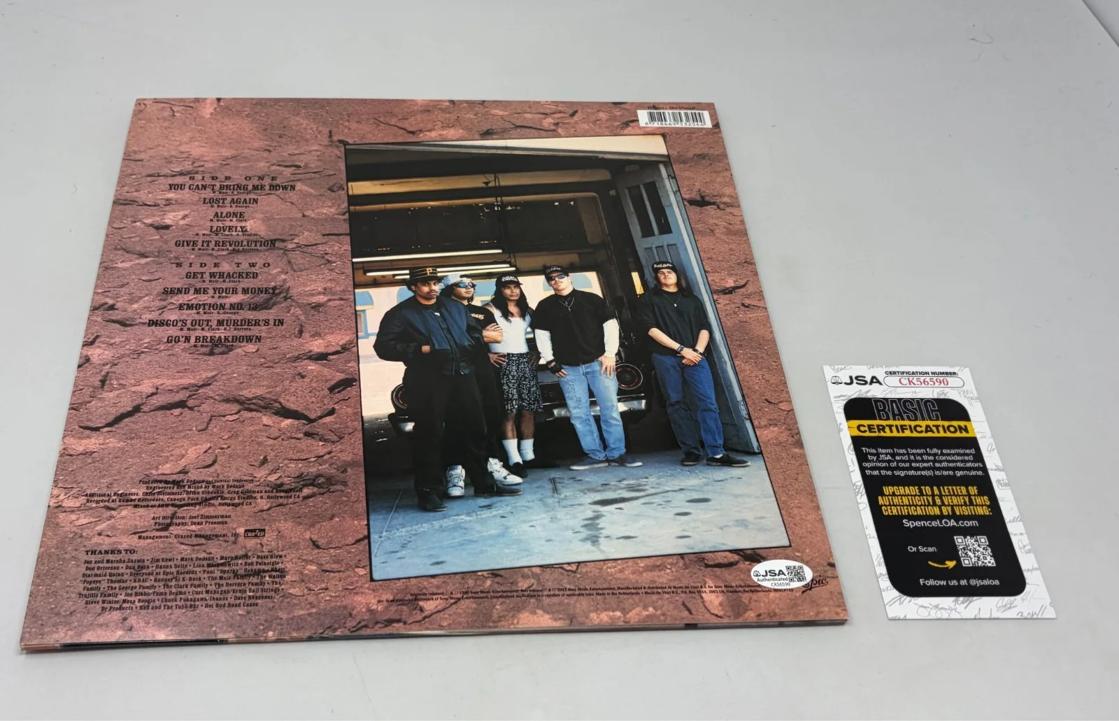 Suicidal Tendencies signed Lights Camera Revolution Album JSA COA, image 3