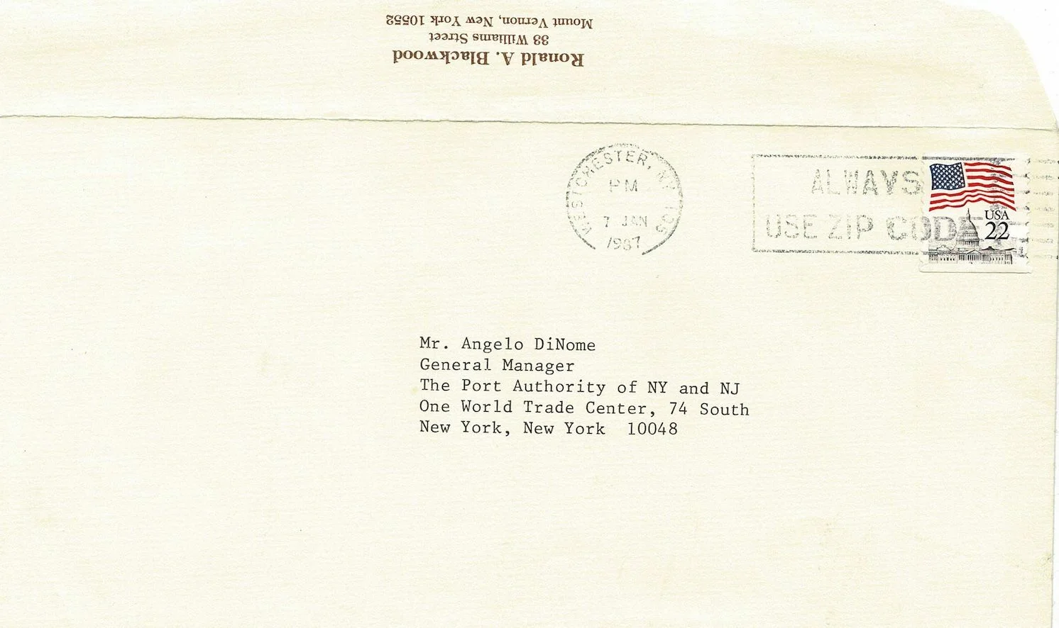Ron Blackwood Quartet Autographed Signed Letter AMCo COA 15298, image 2