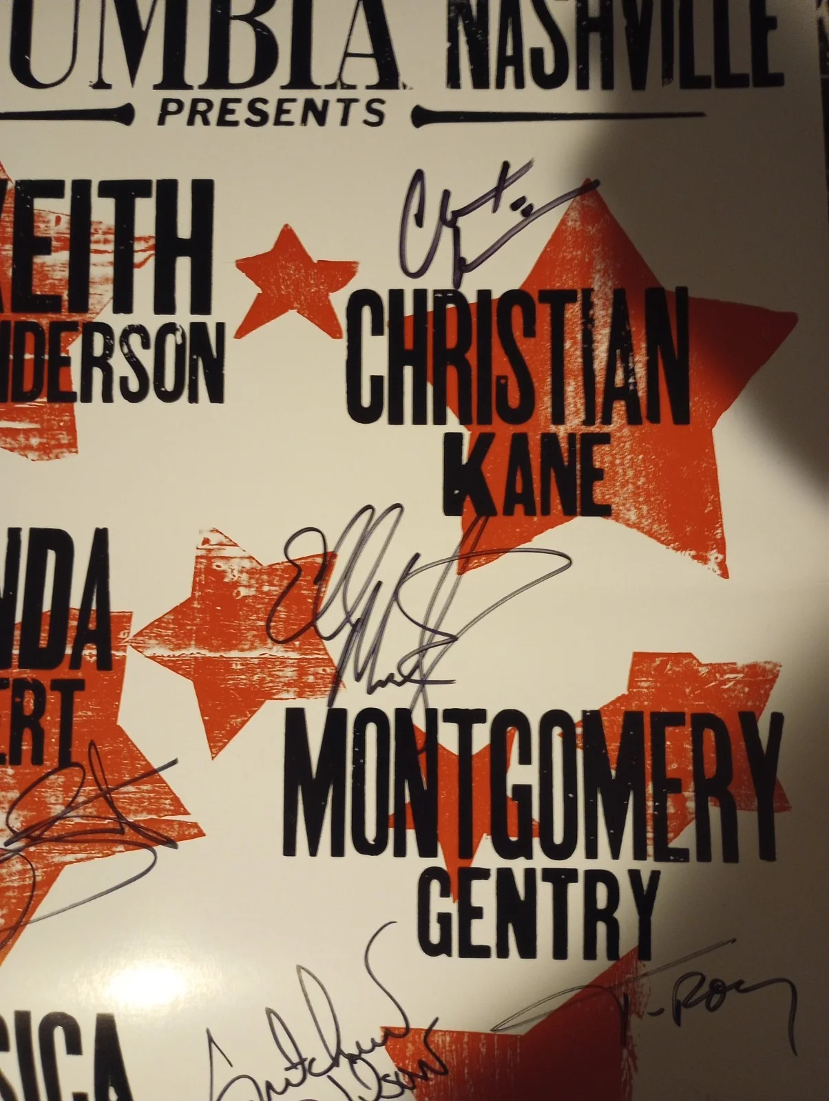 2008 Signed Poster Miranda Lambert Jessica Simpson Montgomery Gentry HATCH PRINT, изображение 3