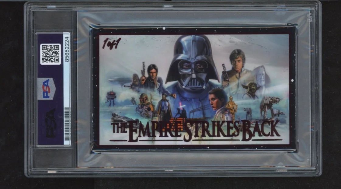 James Earl Jones signed Cut 3x5 Custom Card PSA DNA Slab Star Wars Auto C5687, image 2