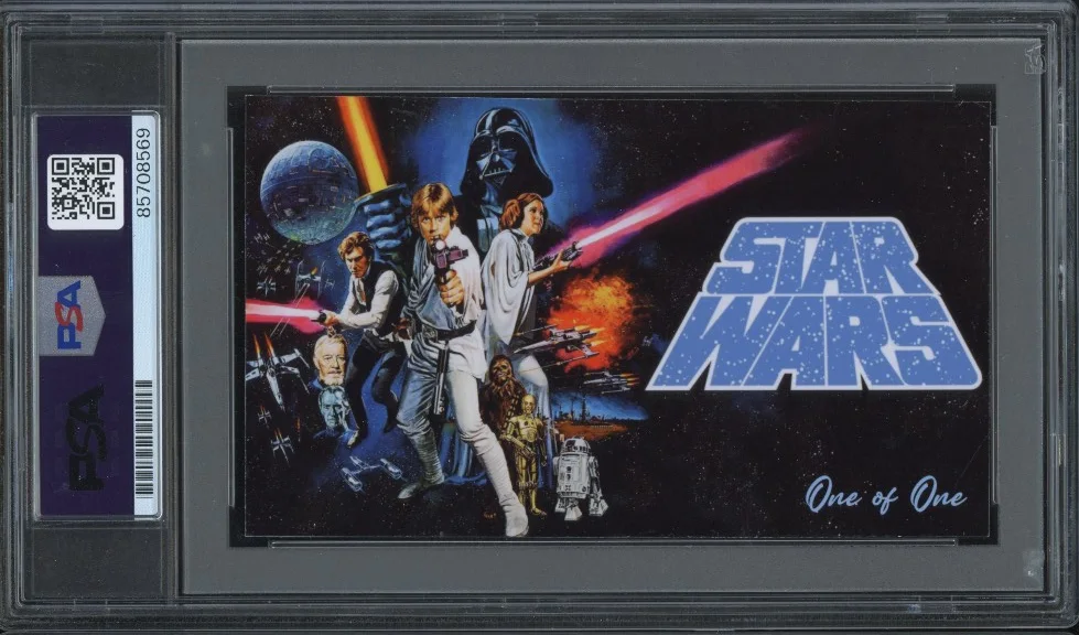 Mark Hamill signed Cut 3x5 Custom Card PSA DNA Slab Star Wars Auto C5690, image 2