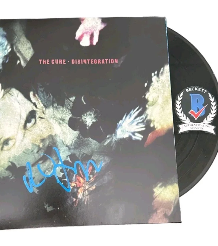 ROBERT SMITH SIGNED AUTOGRAPH THE CURE DISINTEGRATION LP VINYL ALBUM BECKETT BAS, image 2