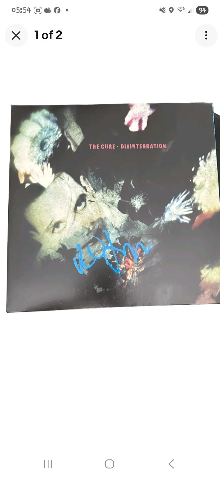 ROBERT SMITH SIGNED AUTOGRAPH THE CURE DISINTEGRATION LP VINYL ALBUM BECKETT BAS, image 5
