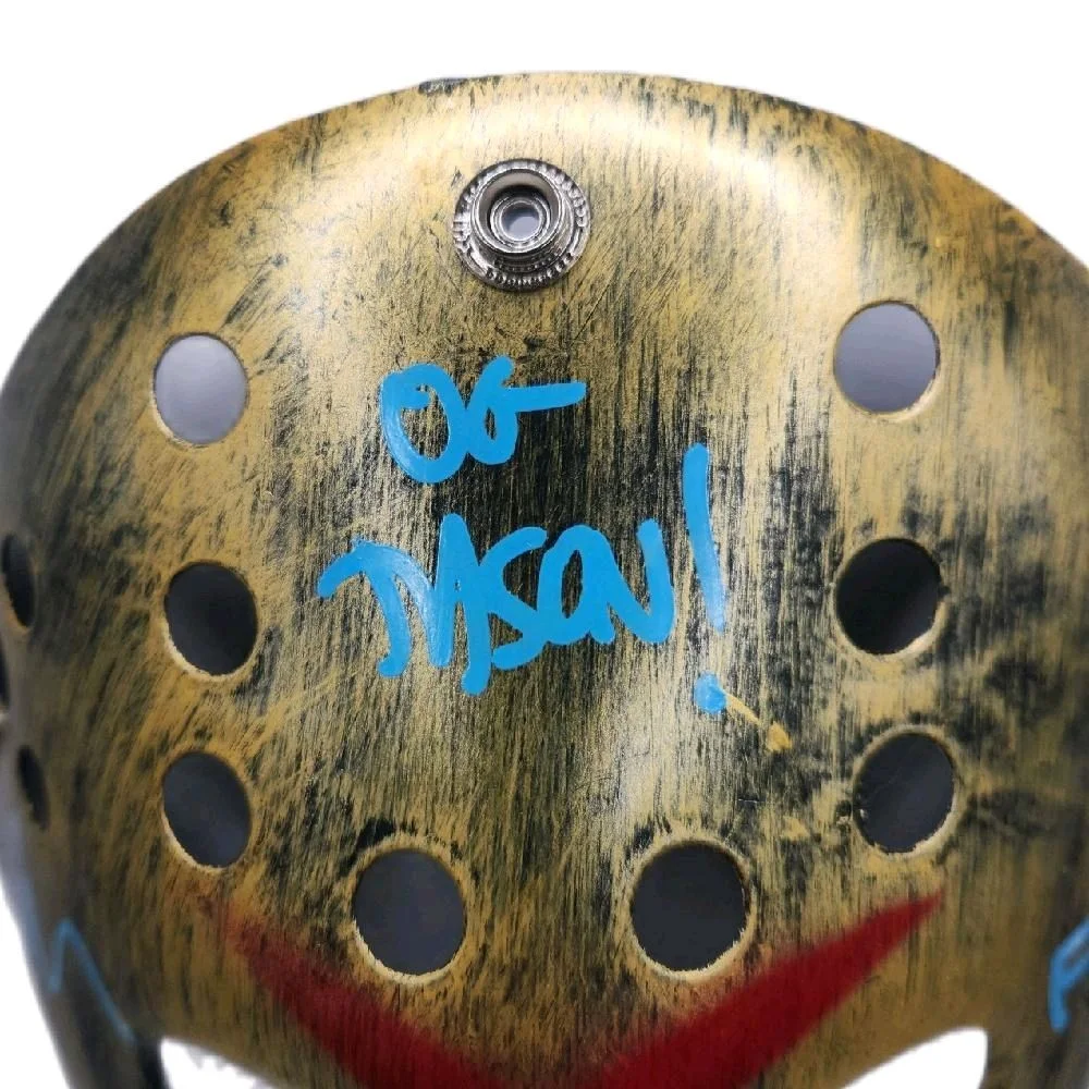 Friday The 13th Jason's Hockey Mask Auto/Inscribed By Original Actor Ari Lehman, image 2