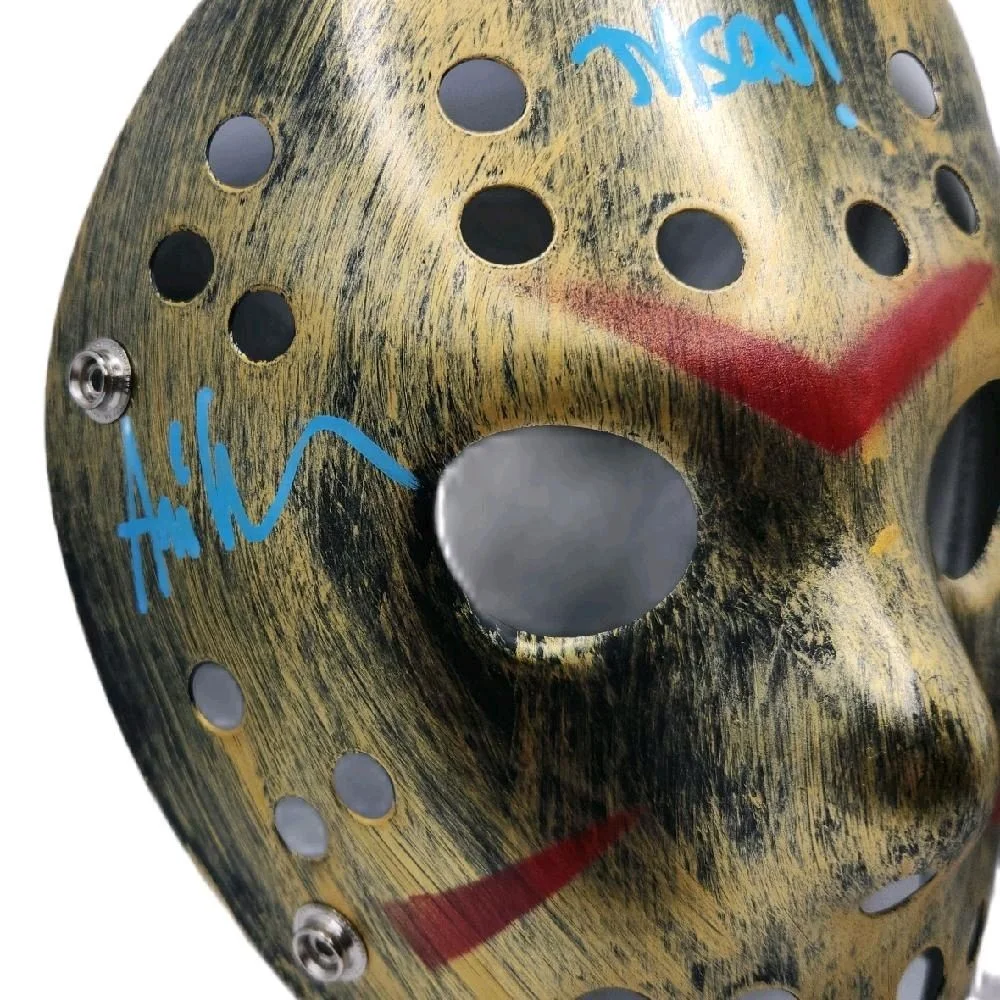 Friday The 13th Jason's Hockey Mask Auto/Inscribed By Original Actor Ari Lehman, image 3
