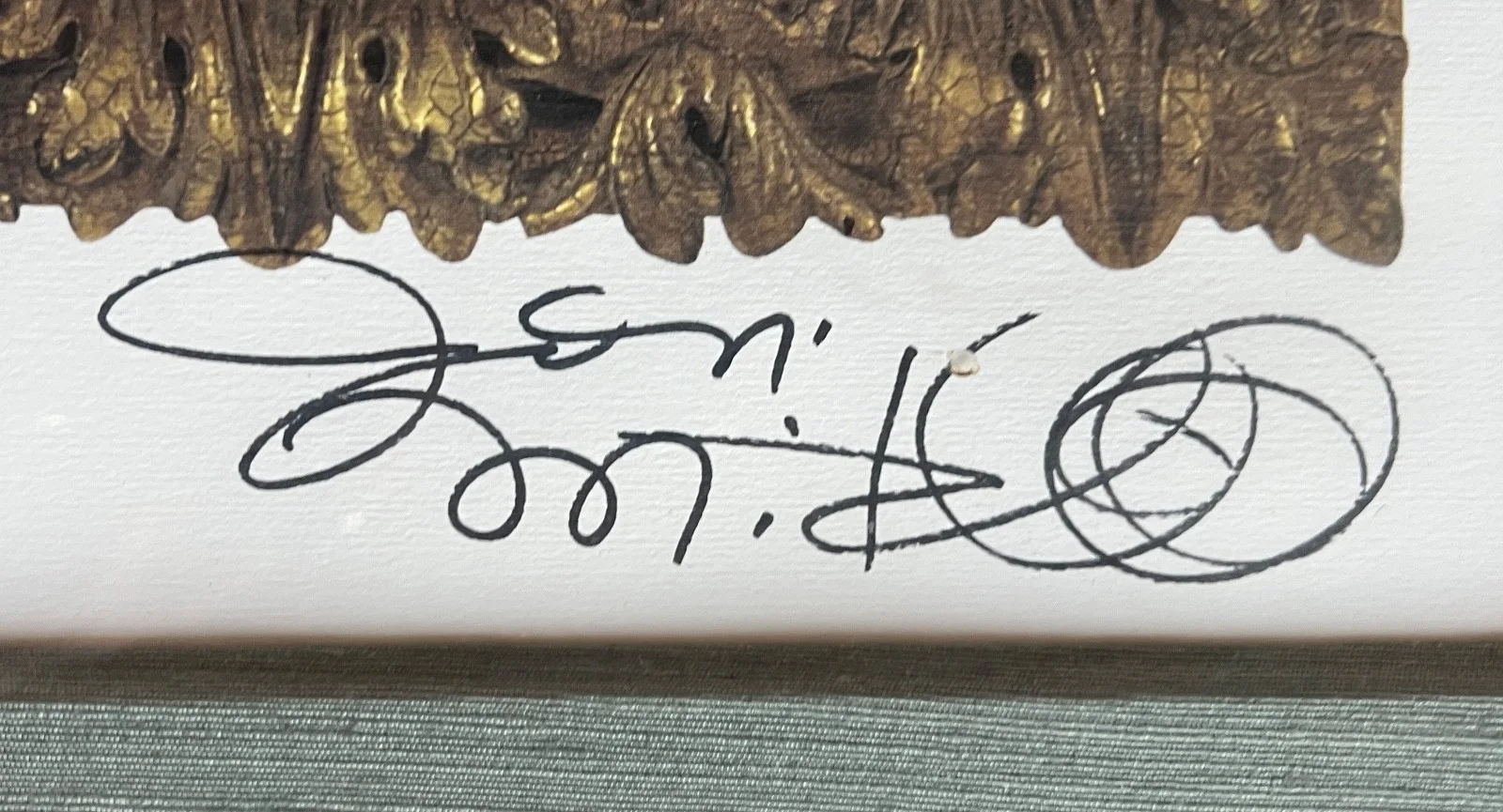 JONI MITCHELL - SIGNED LITHOGRAPH, GIFTED TO HER RECORD LABEL HEAD / Framed, image 3