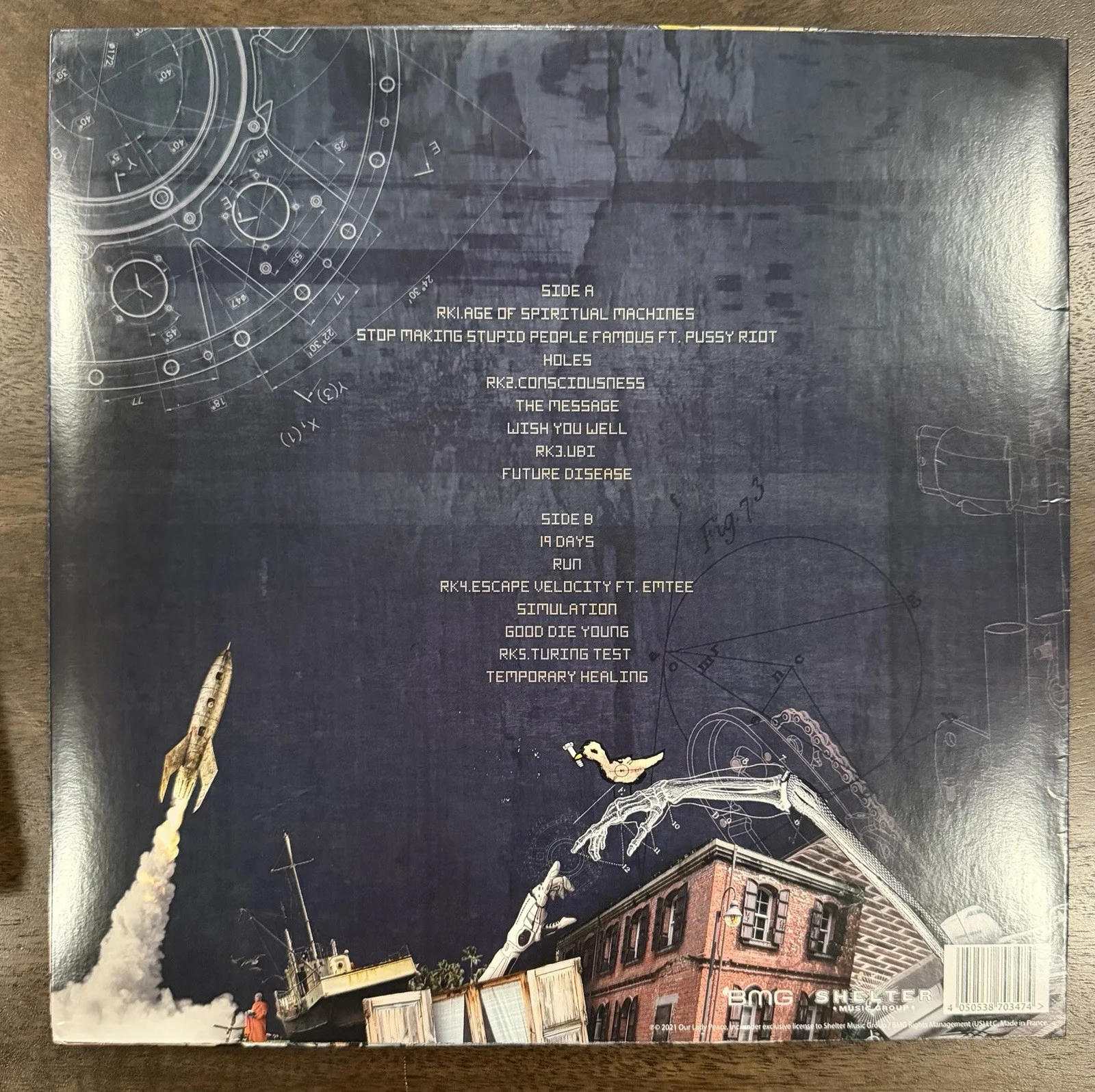 Our Lady Peace SIGNED Spiritual Machines II Splatter Vinyl Autographed LP Record, image 3