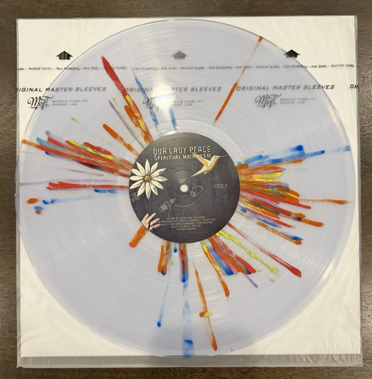 Our Lady Peace SIGNED Spiritual Machines II Splatter Vinyl Autographed LP Record, image 5
