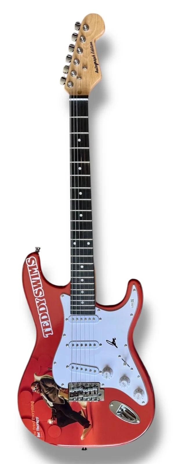 Teddy Swims Signed Guitar Custom Graphics JSA COA I've Tried Everything But, image 3