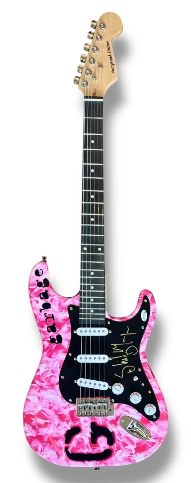 Shirley Manson Signed Guitar Custom Graphics JSA COA Garbage I'm Only Happy When, image 3