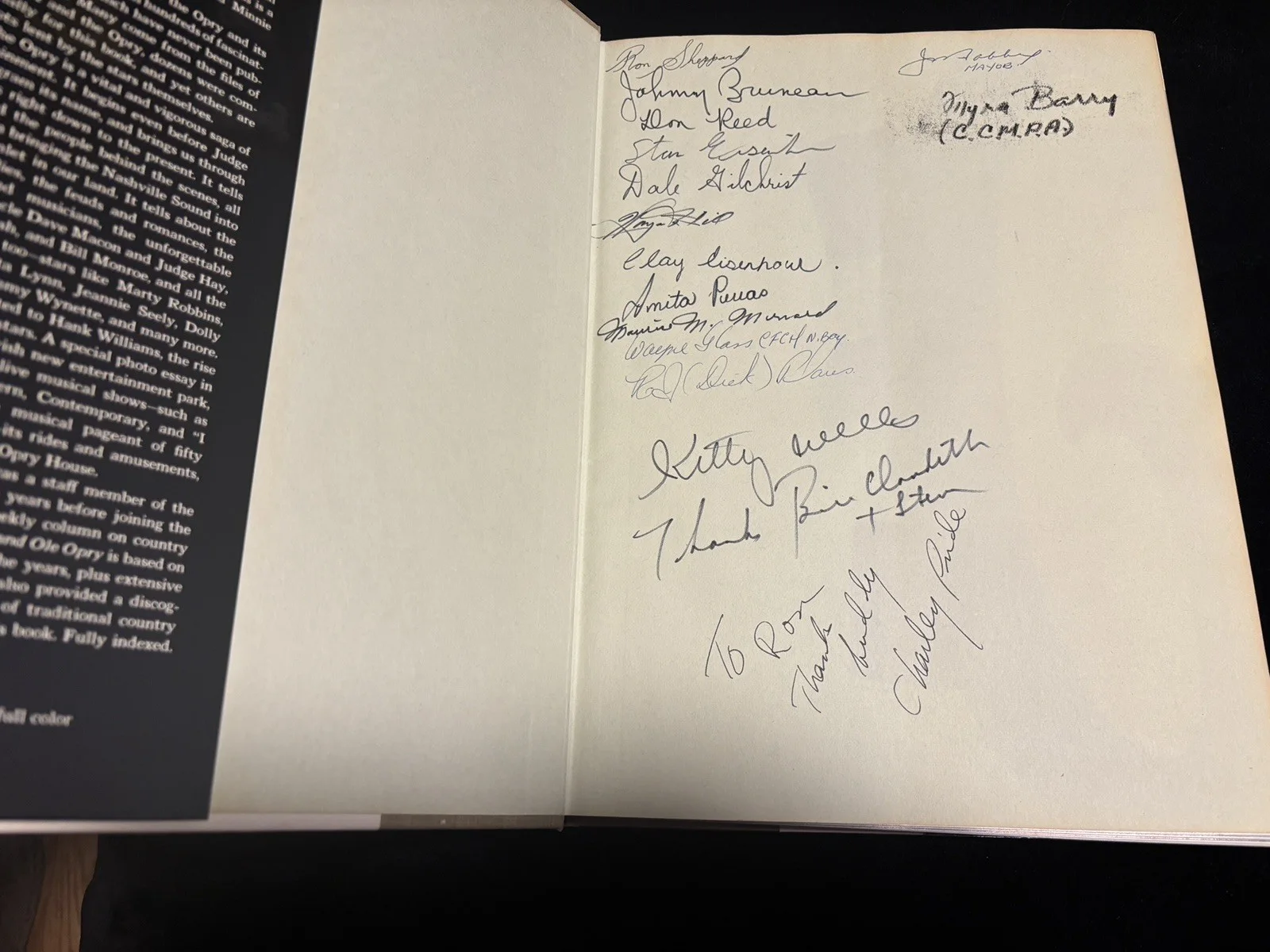 Signed books Kitty Wells 50 Years Grand Ole Opry Nashville, изображение 2