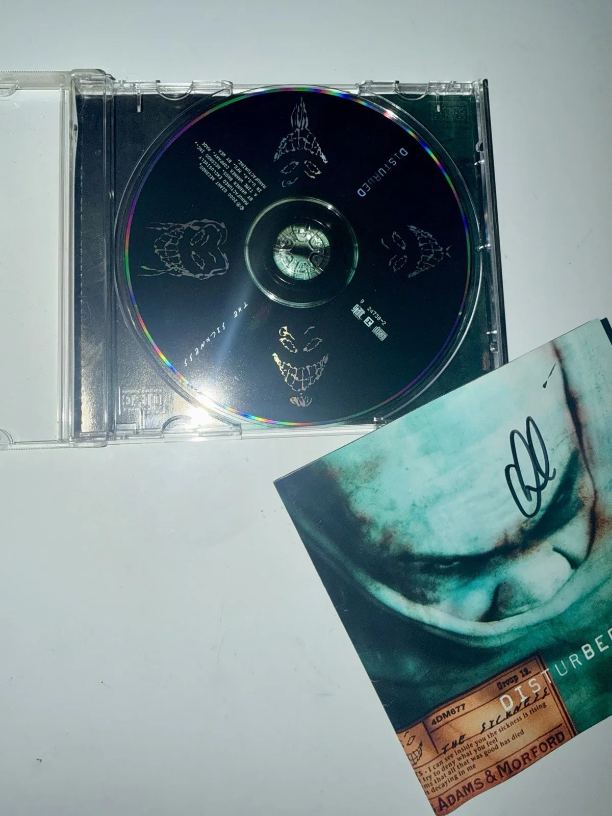 👀 SIGNED Disturbed The Sickness CD David Draiman Autograph 4/18/09 🔥🤘🏼, image 3