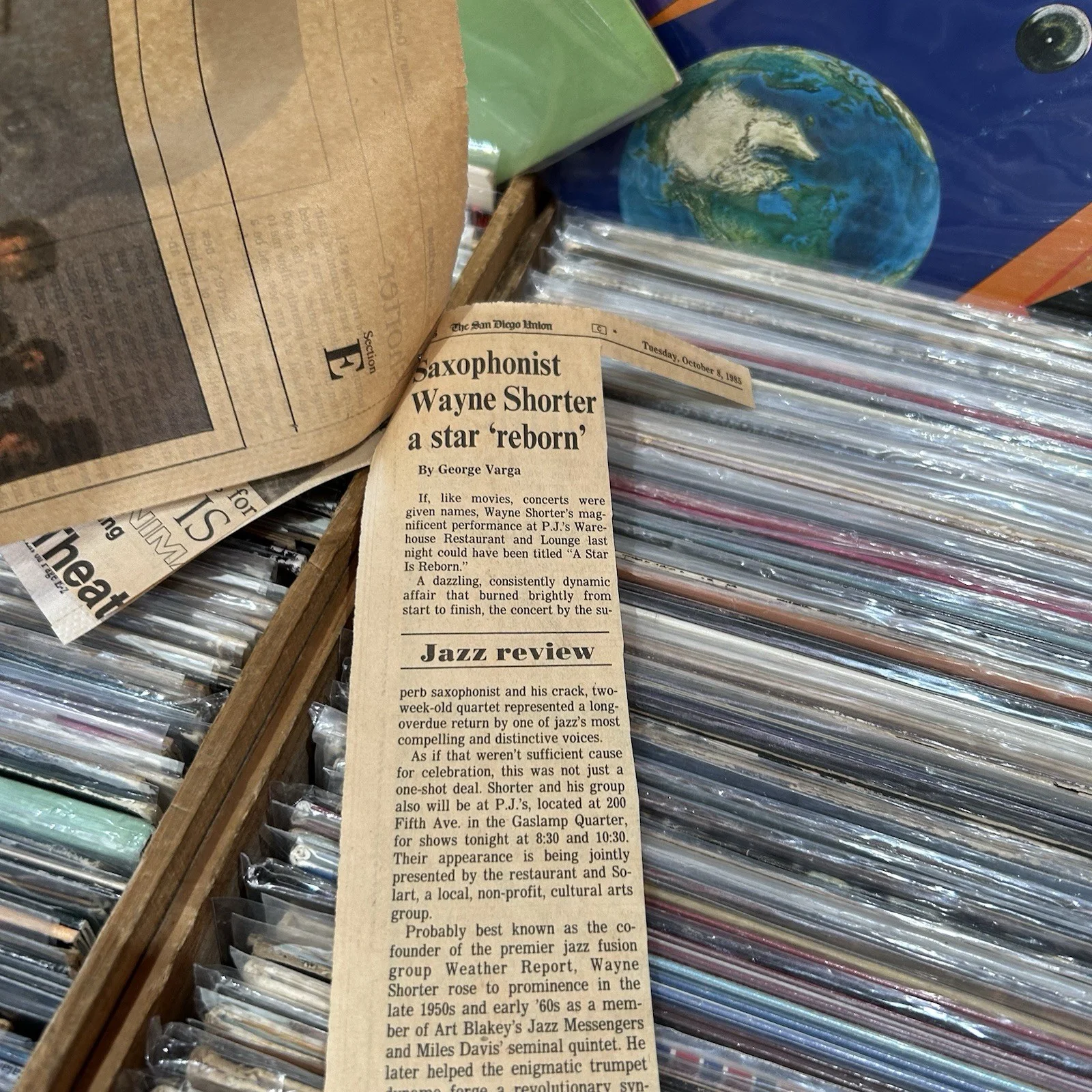 Wayne Shorter Autograph Signature 12” Promo Poster & News Paper Artical RWB1 VP, изображение 5